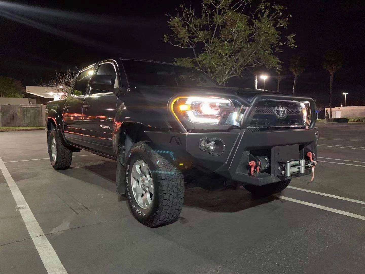12-15 Toyota Tacoma LUXX-Series LED Projector Headlights Alpha-Black