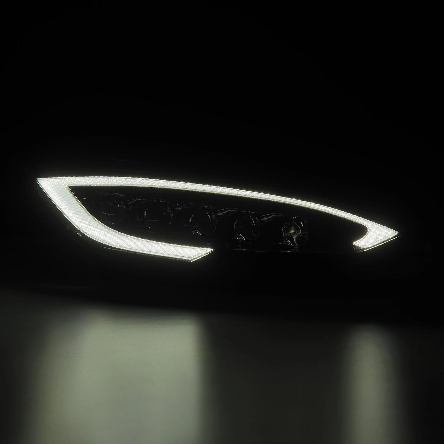 12-21 Tesla Model S NOVA-Series LED Projector Headlights Alpha-Black