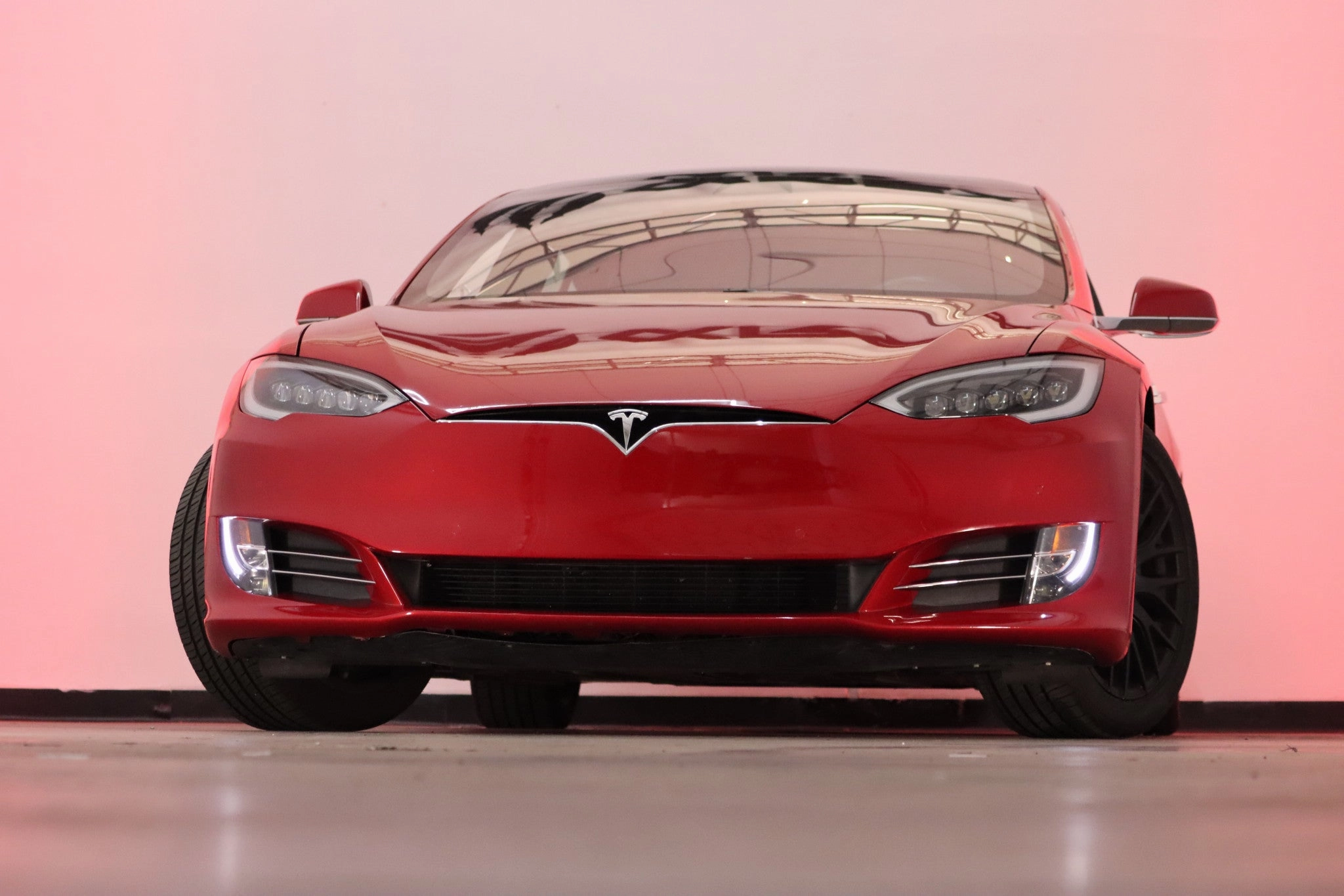 12-21 Tesla Model S NOVA-Series LED Projector Headlights Alpha-Black