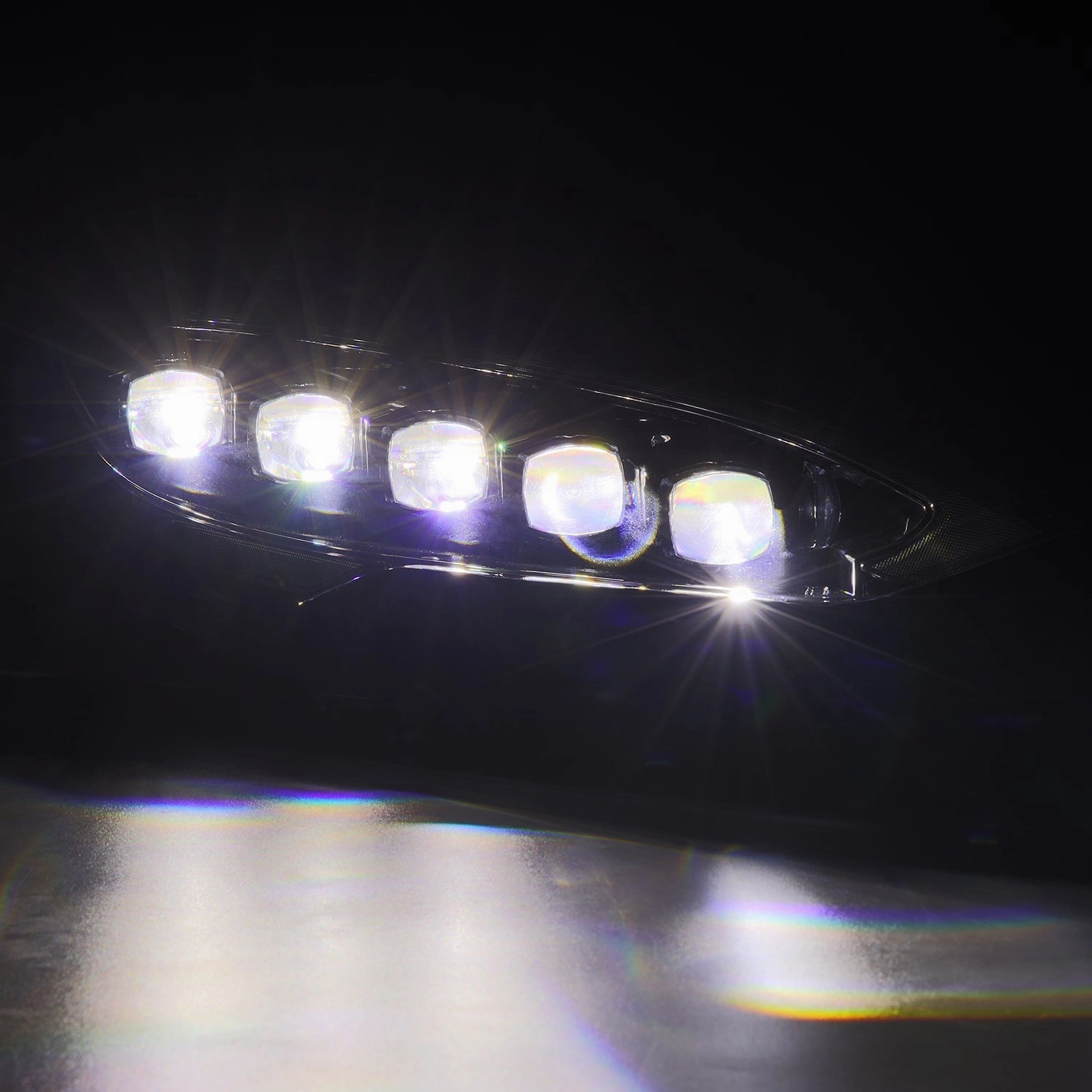 12-21 Tesla Model S NOVA-Series LED Projector Headlights Alpha-Black