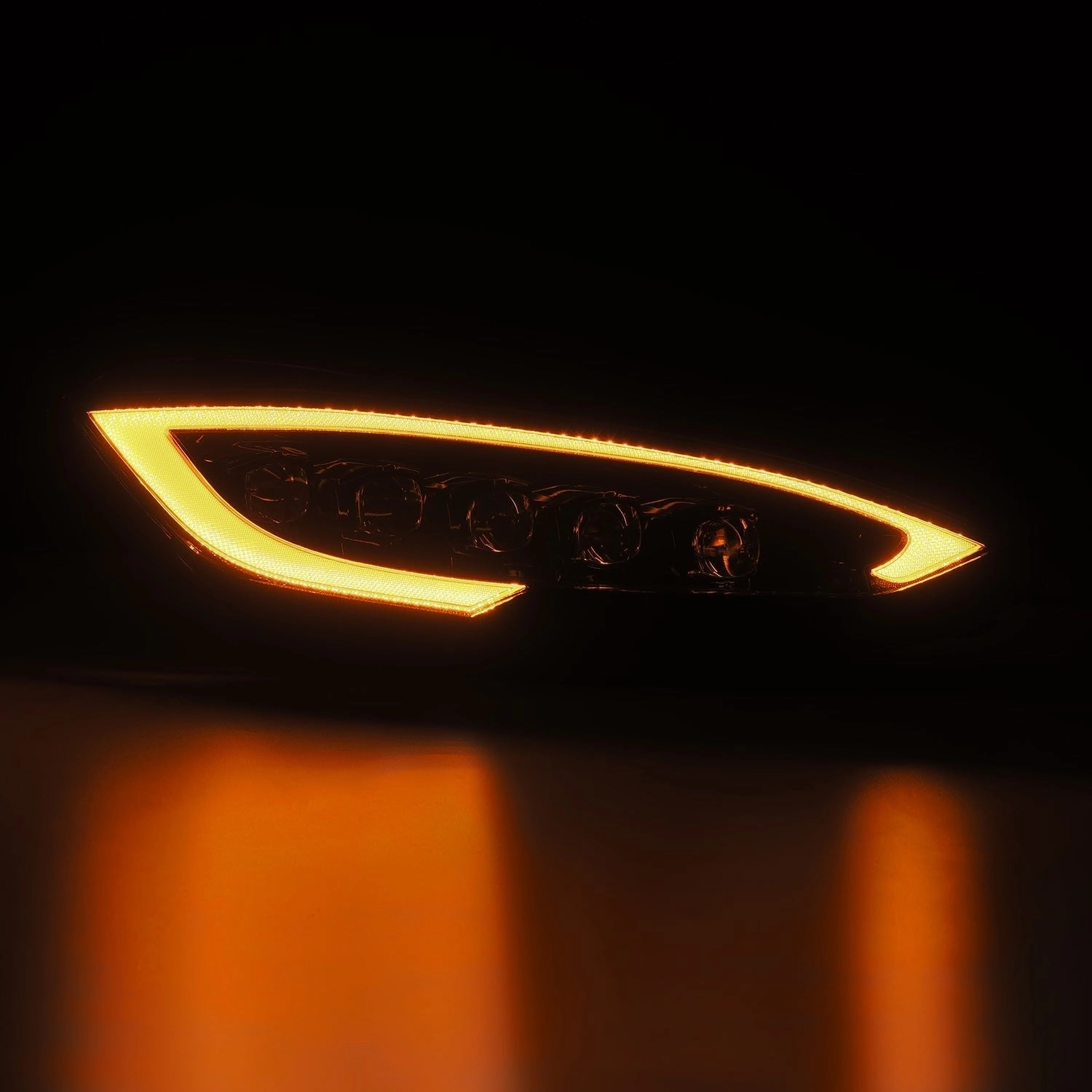 12-21 Tesla Model S NOVA-Series LED Projector Headlights Alpha-Black
