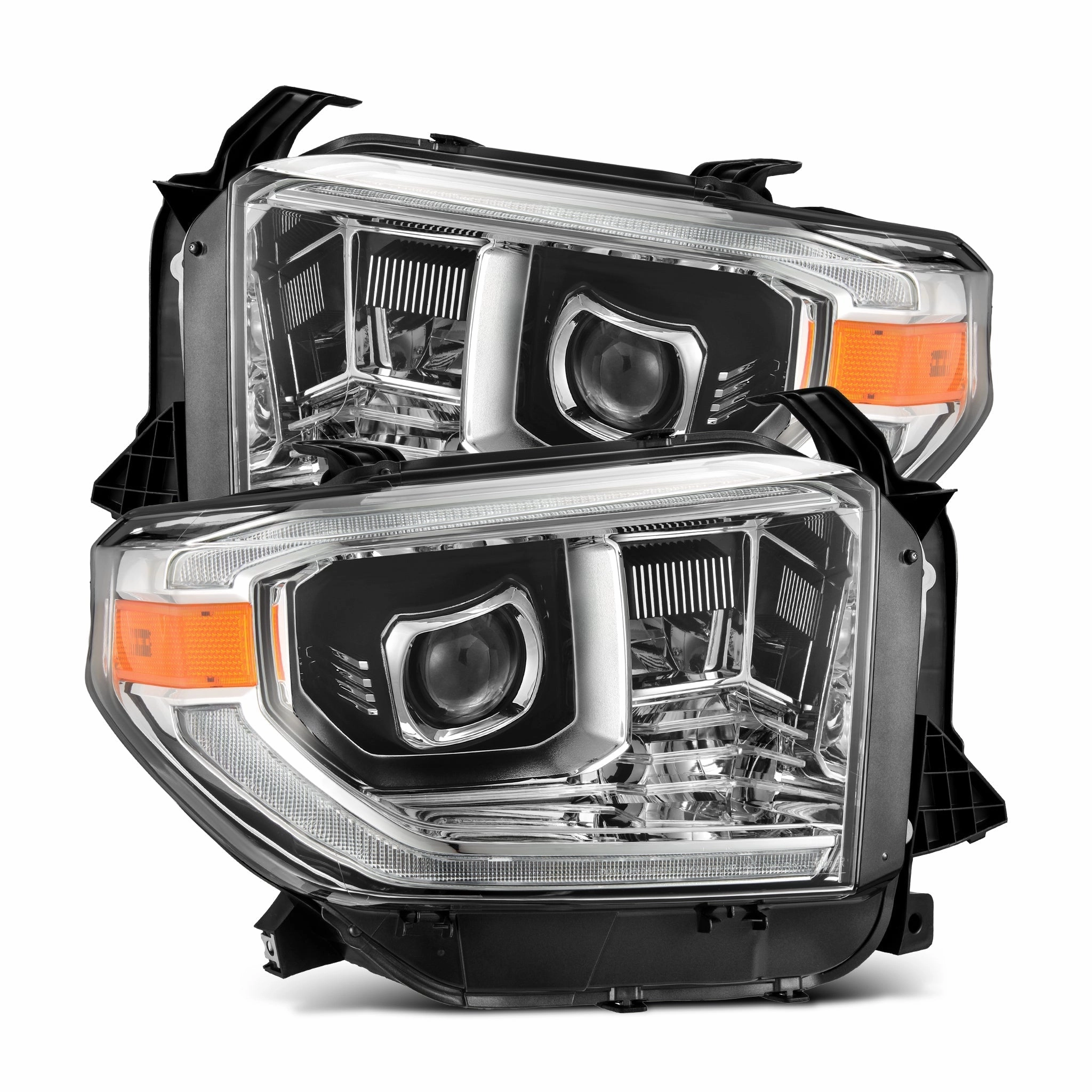 14-21 Toyota Tundra MK II PRO-Series Halogen Projector Headlights Chrome