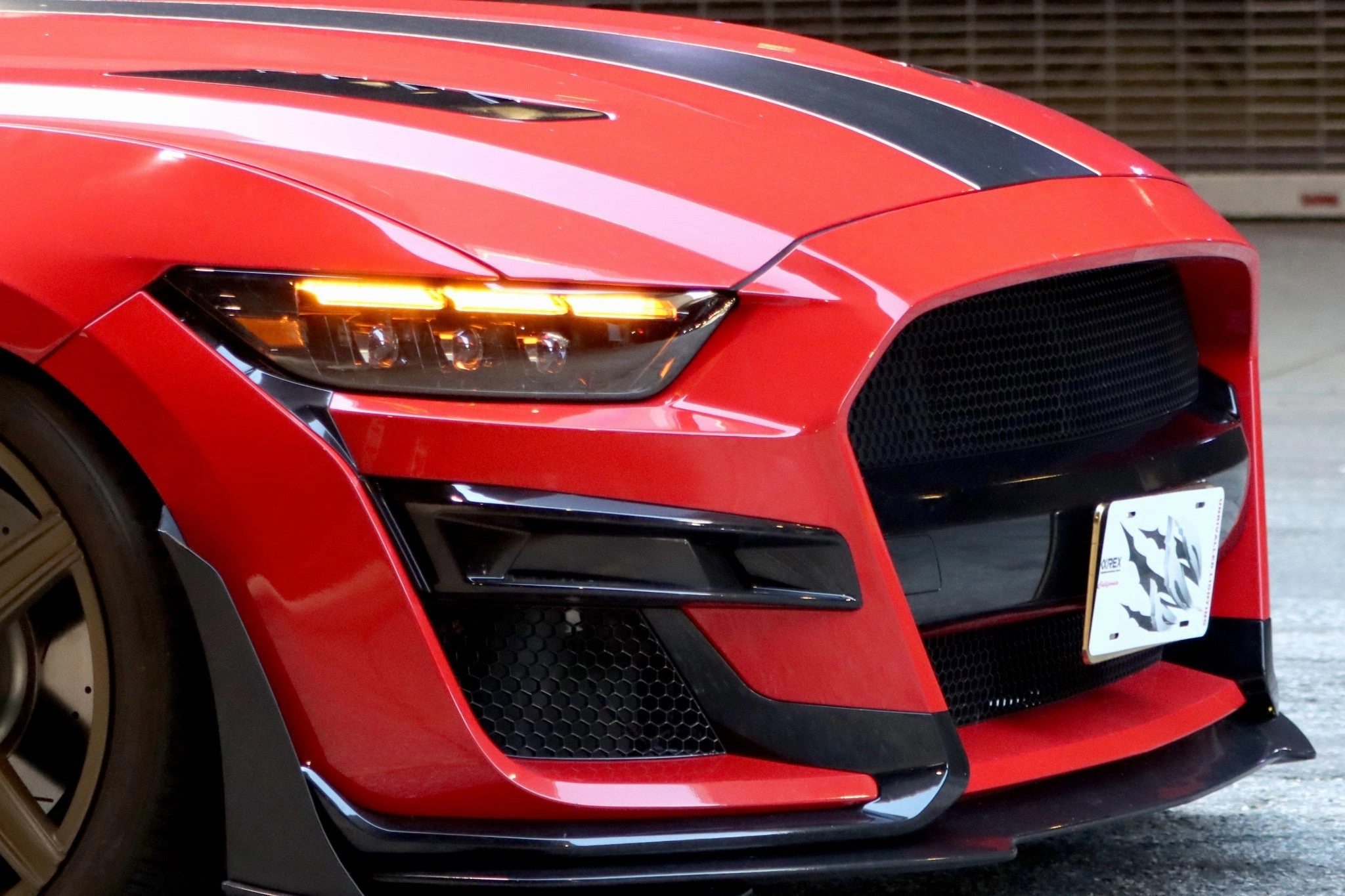 15-17 Ford Mustang/18-20 Mustang Shelby GT350/GT500 MK II NOVA-Series LED Projector Headlights Alpha-Black