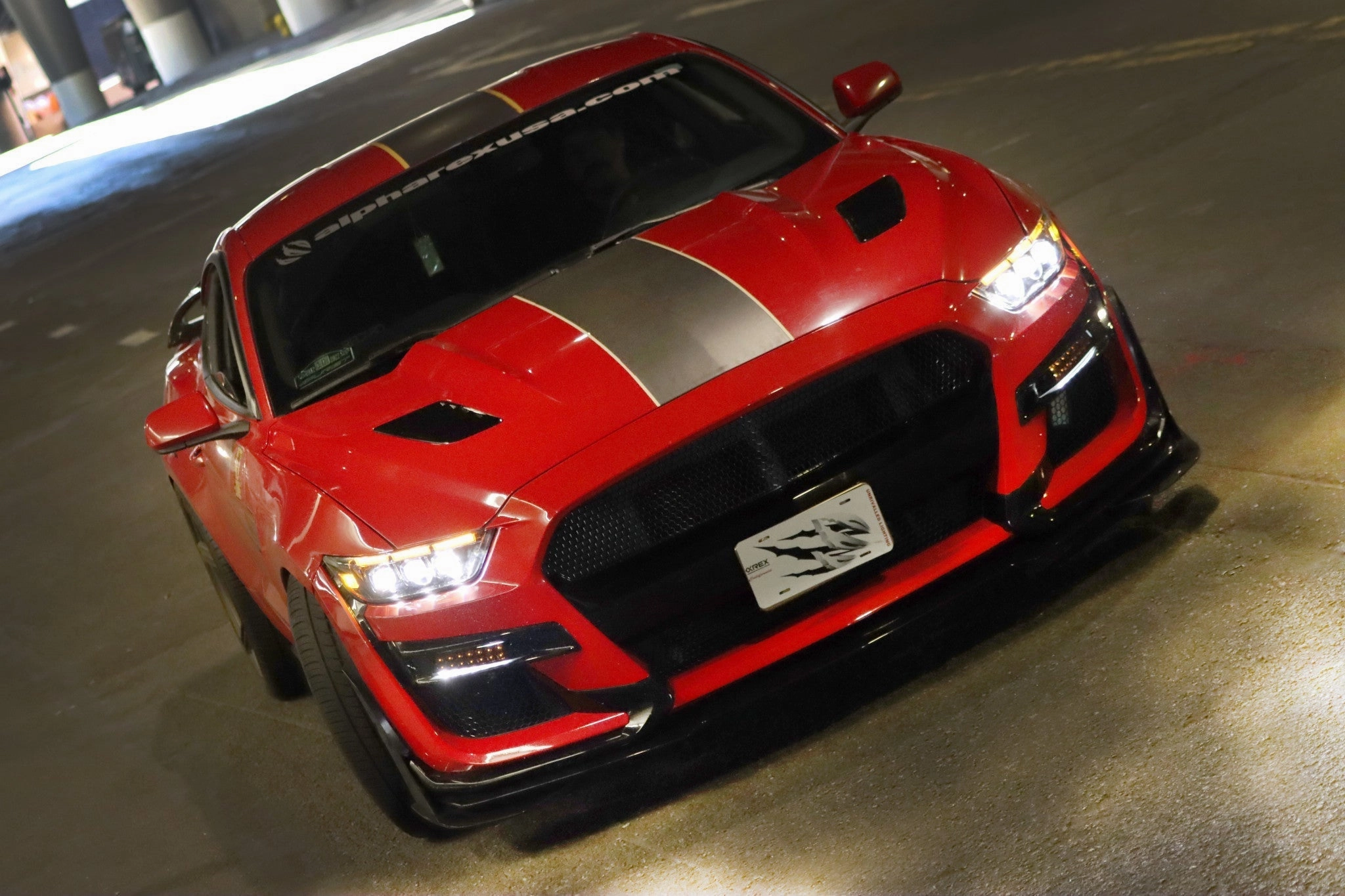 15-17 Ford Mustang/18-20 Mustang Shelby GT350/GT500 MK II NOVA-Series LED Projector Headlights Alpha-Black