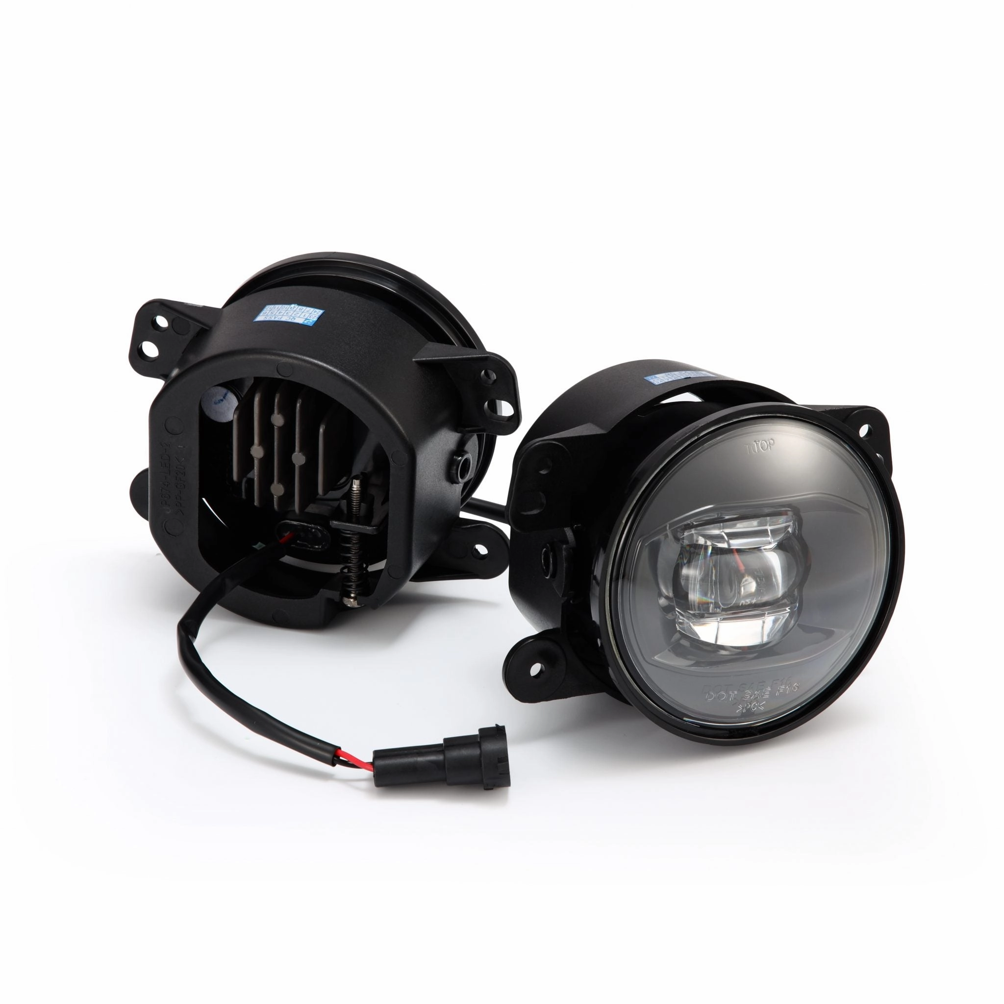 18-23 Jeep Wrangler JL (Rubicon/Sahara with OE Plastic Bumper) / Gladiator JT DoubleTap Dual Color LED Projector Fog Lights
