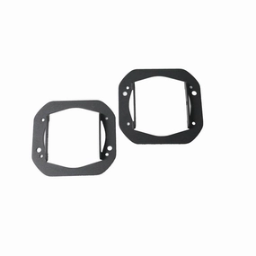 1 Piece Bumper Quato Fog Mounts <br> 07-23 Jeep Wrangler (JK), 20-23 Gladiator