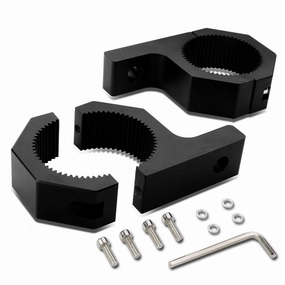 1 set  of Aluminum Light Mounts Clamp<br>Fits Over Round Bars with 2 in. OD