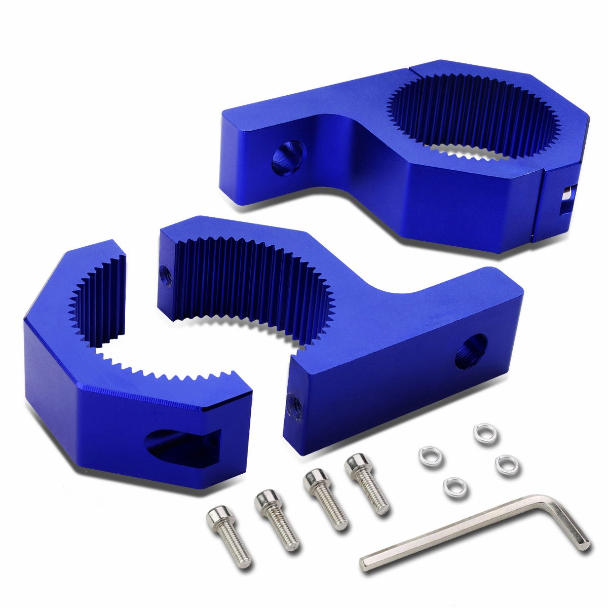 1 set  of Aluminum Light Mounts Clamp<br>Fits Over Round Bars with 2 in. OD