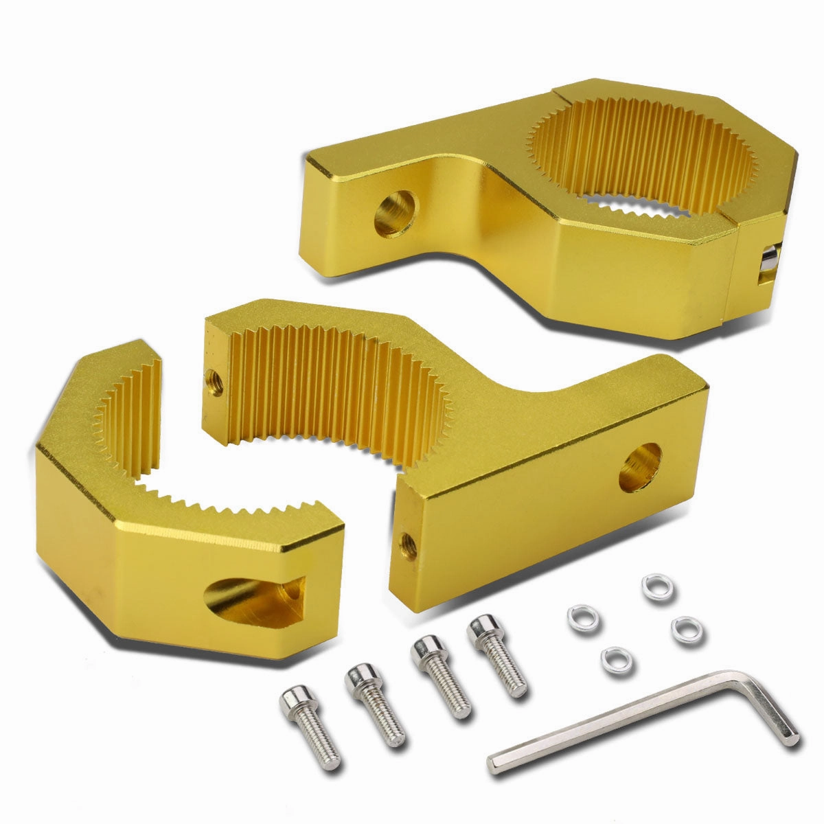 1 set  of Aluminum Light Mounts Clamp<br>Fits Over Round Bars with 2 in. OD