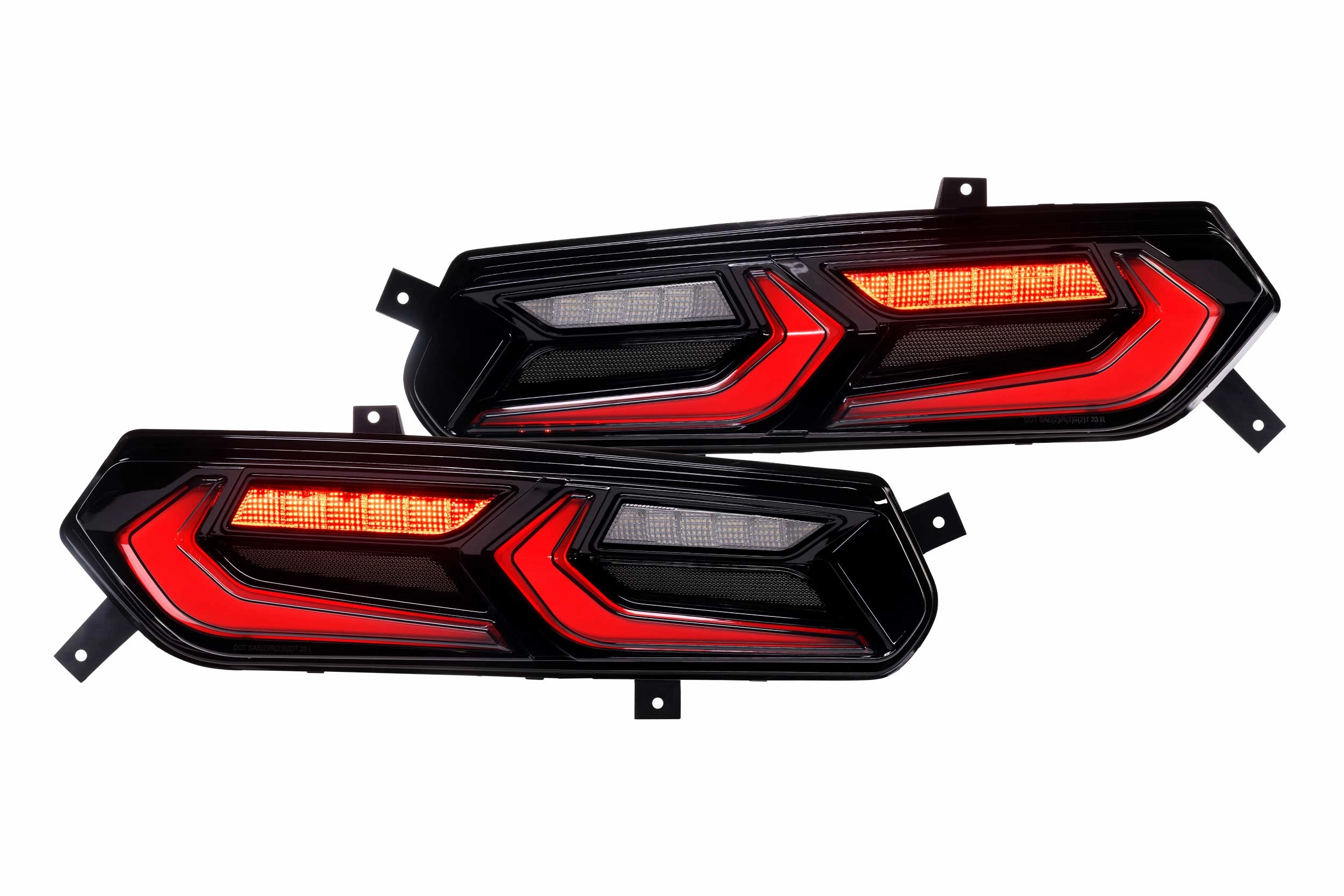 1 Set Smoked C8 Style Lens XB LED Tail brghts <br>14-19 Chevy Corvette C7