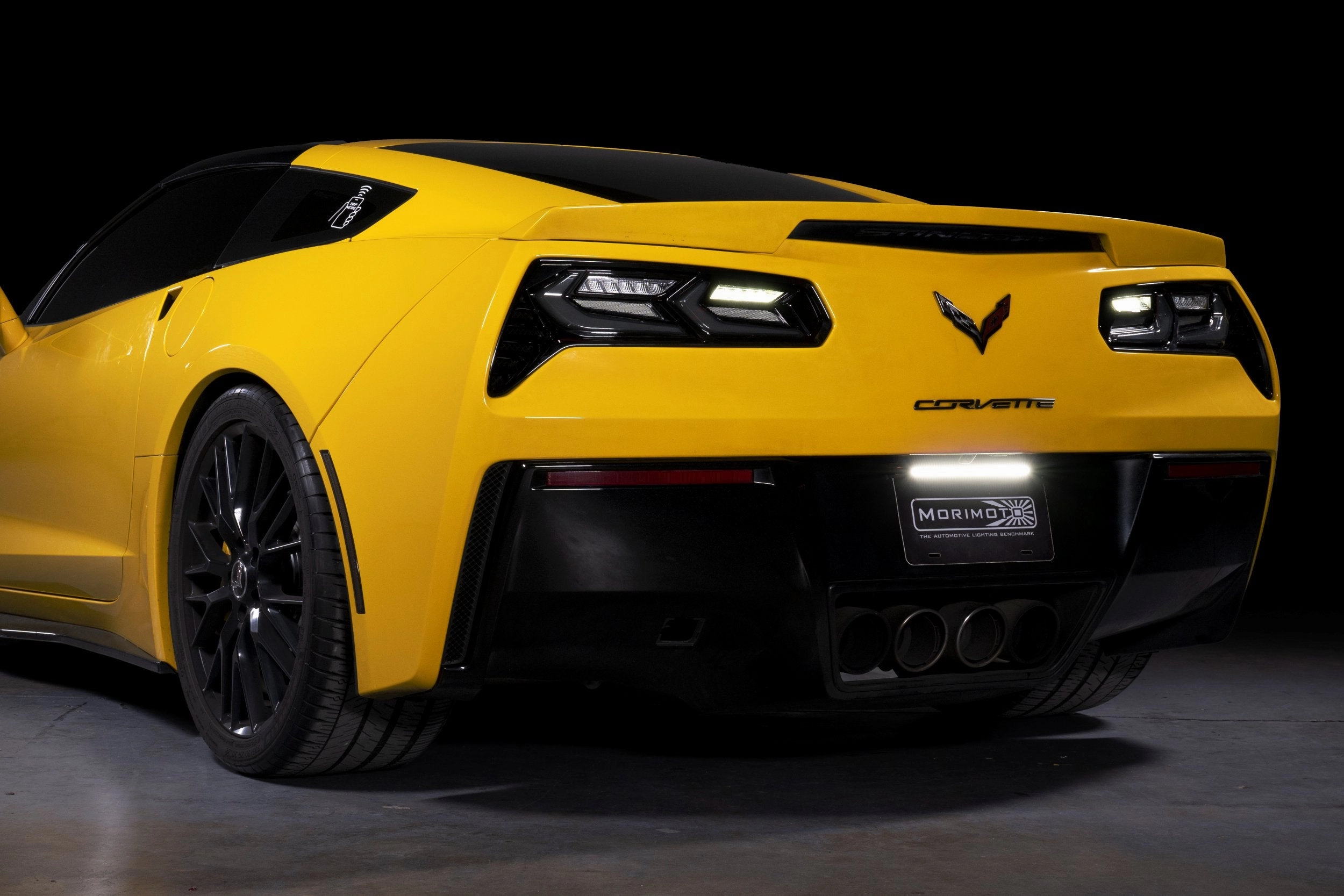 1 Set Smoked C8 Style Lens XB LED Tail brghts <br>14-19 Chevy Corvette C7