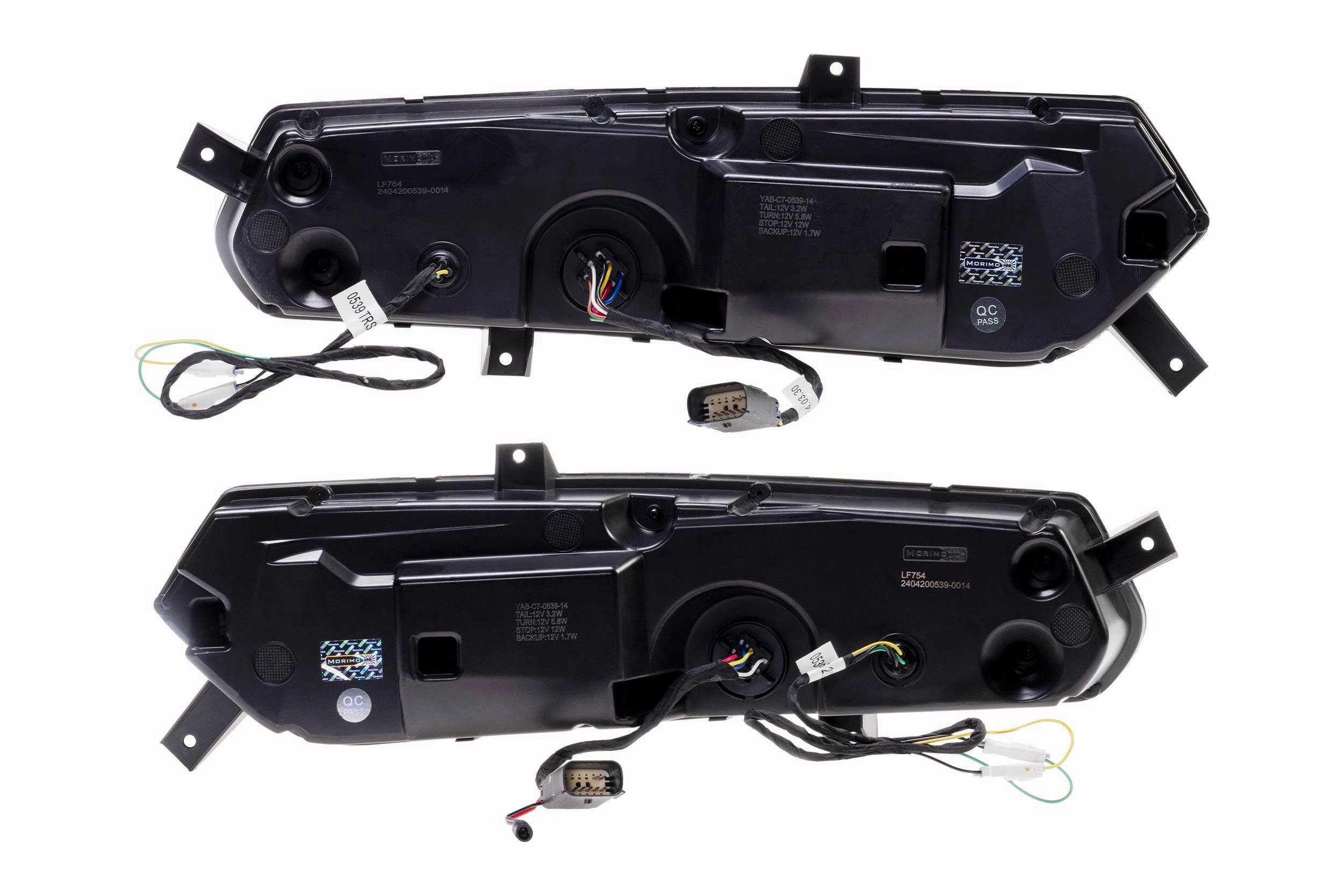 1 Set Smoked C8 Style Lens XB LED Tail brghts <br>14-19 Chevy Corvette C7
