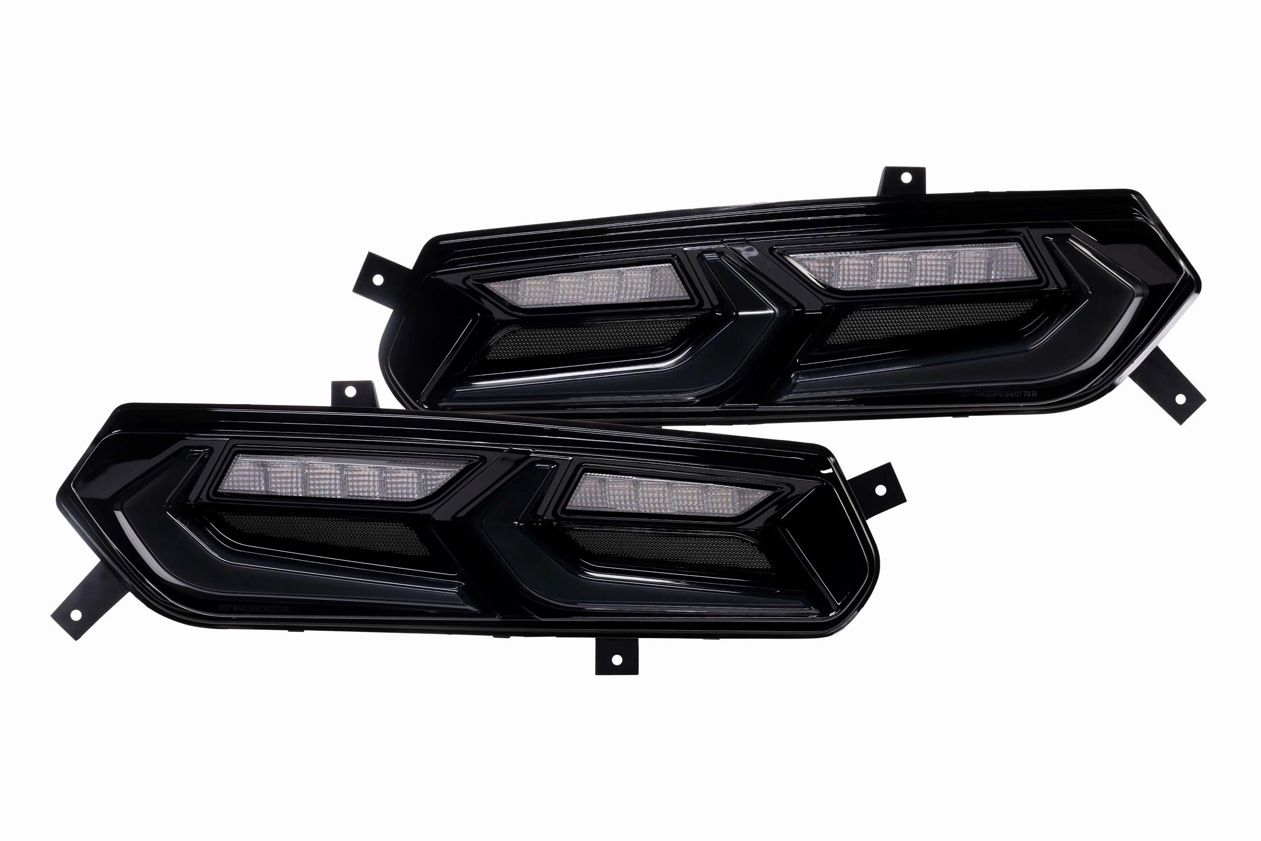 1 Set Smoked C8 Style Lens XB LED Tail brghts <br>14-19 Chevy Corvette C7