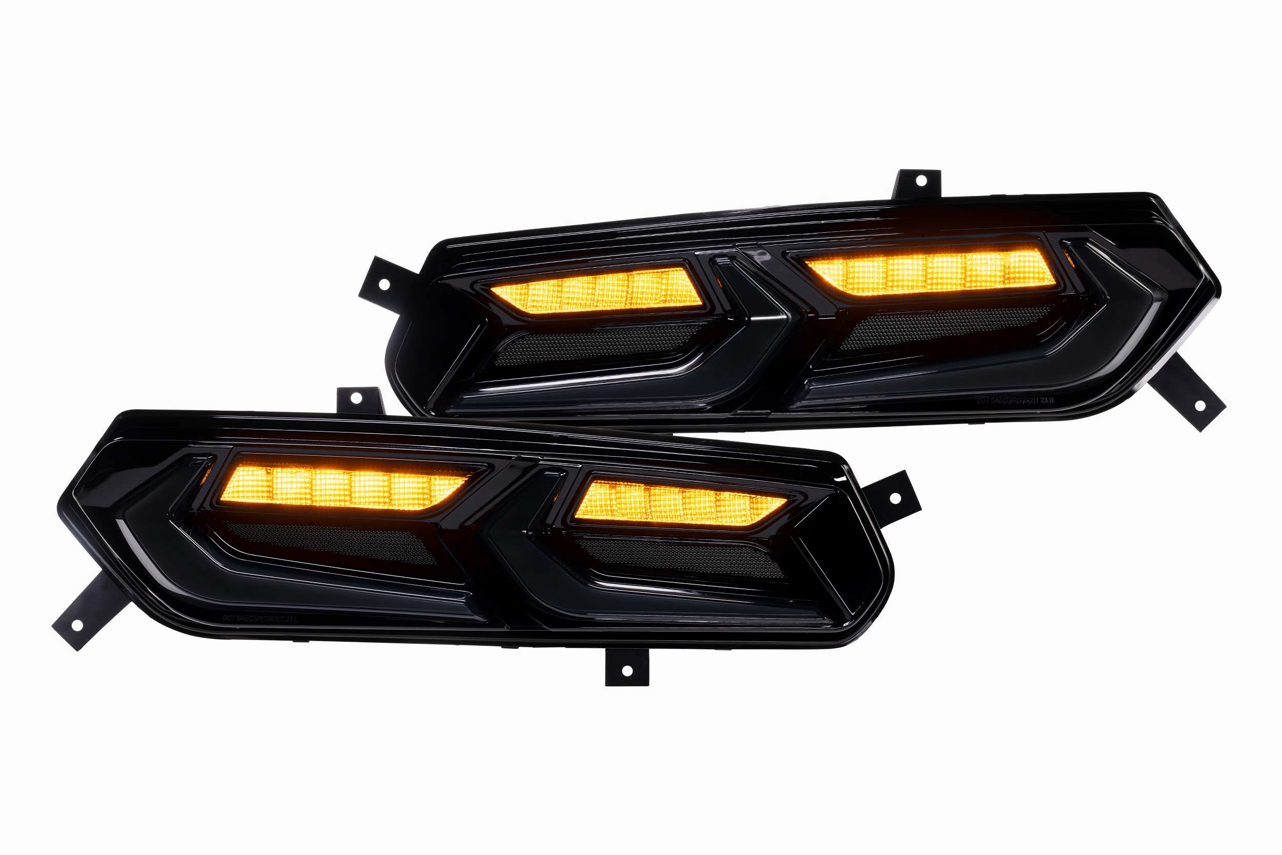 1 Set Smoked C8 Style Lens XB LED Tail brghts <br>14-19 Chevy Corvette C7