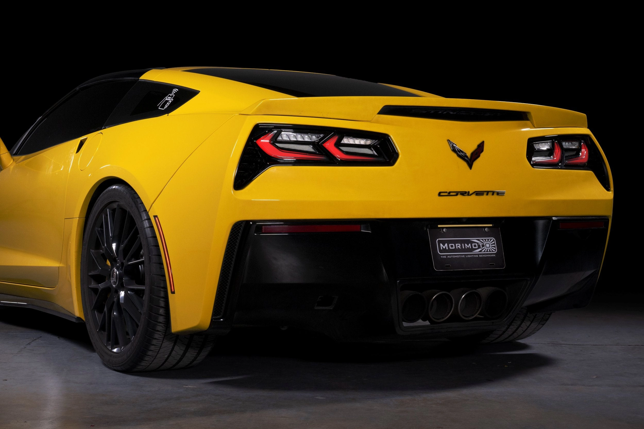 1 Set Smoked C8 Style Lens XB LED Tail brghts <br>14-19 Chevy Corvette C7