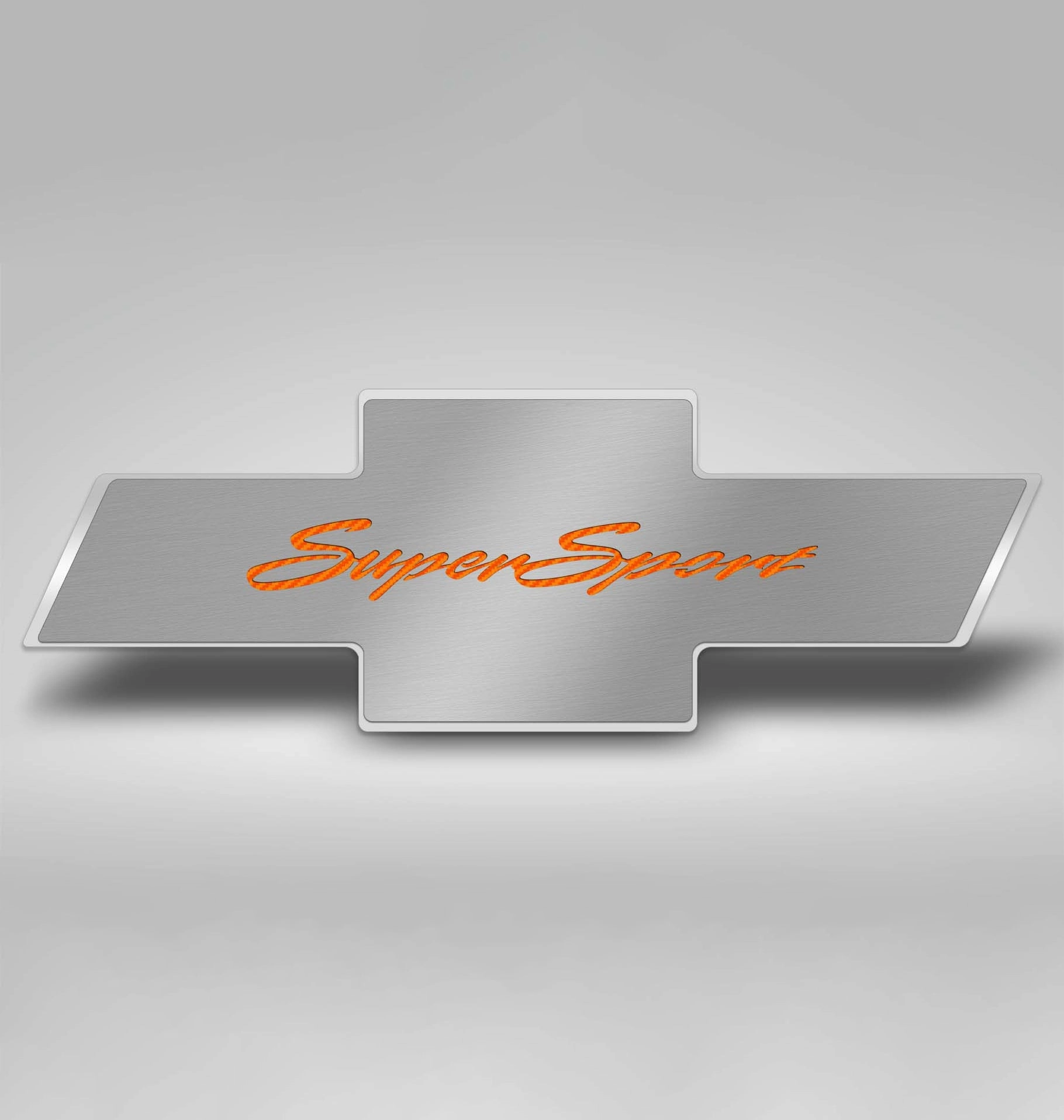 2010-2015 Camaro SS - Hood Badge w/Super Sport Emblem for Factory Pad - Stainless