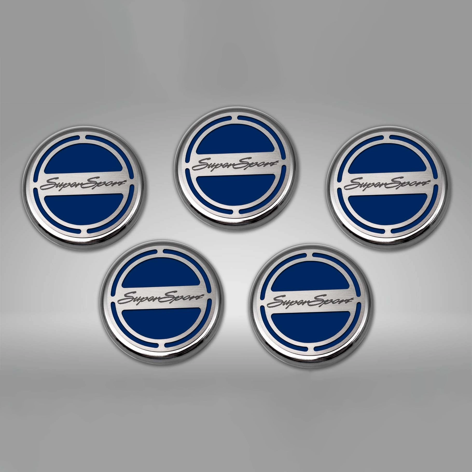 2010-2022 Camaro SS - Engine Fluid Cap Cover Set Super Sport Style Automatic 5Pc