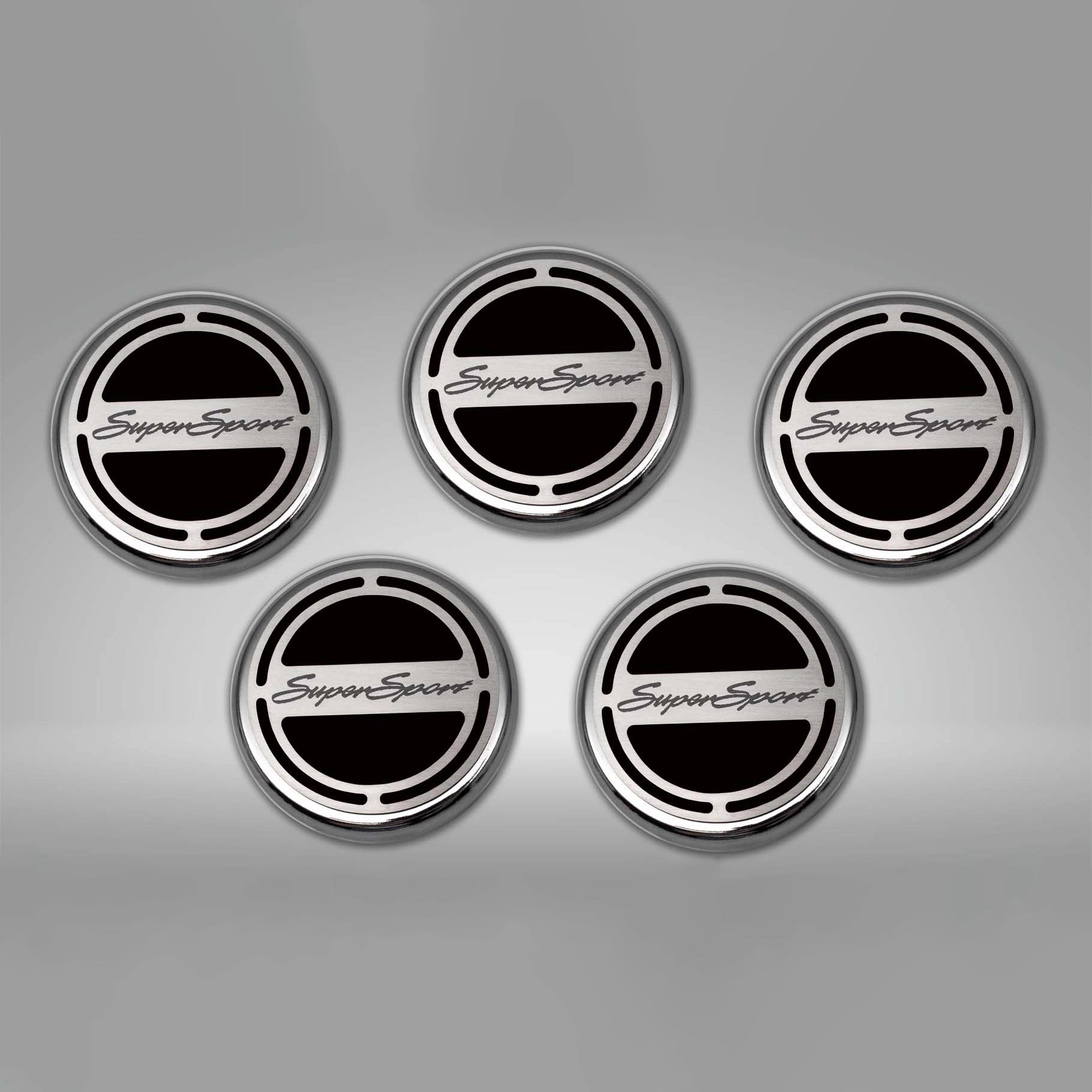 2010-2022 Camaro SS - Engine Fluid Cap Cover Set Super Sport Style Automatic 5Pc