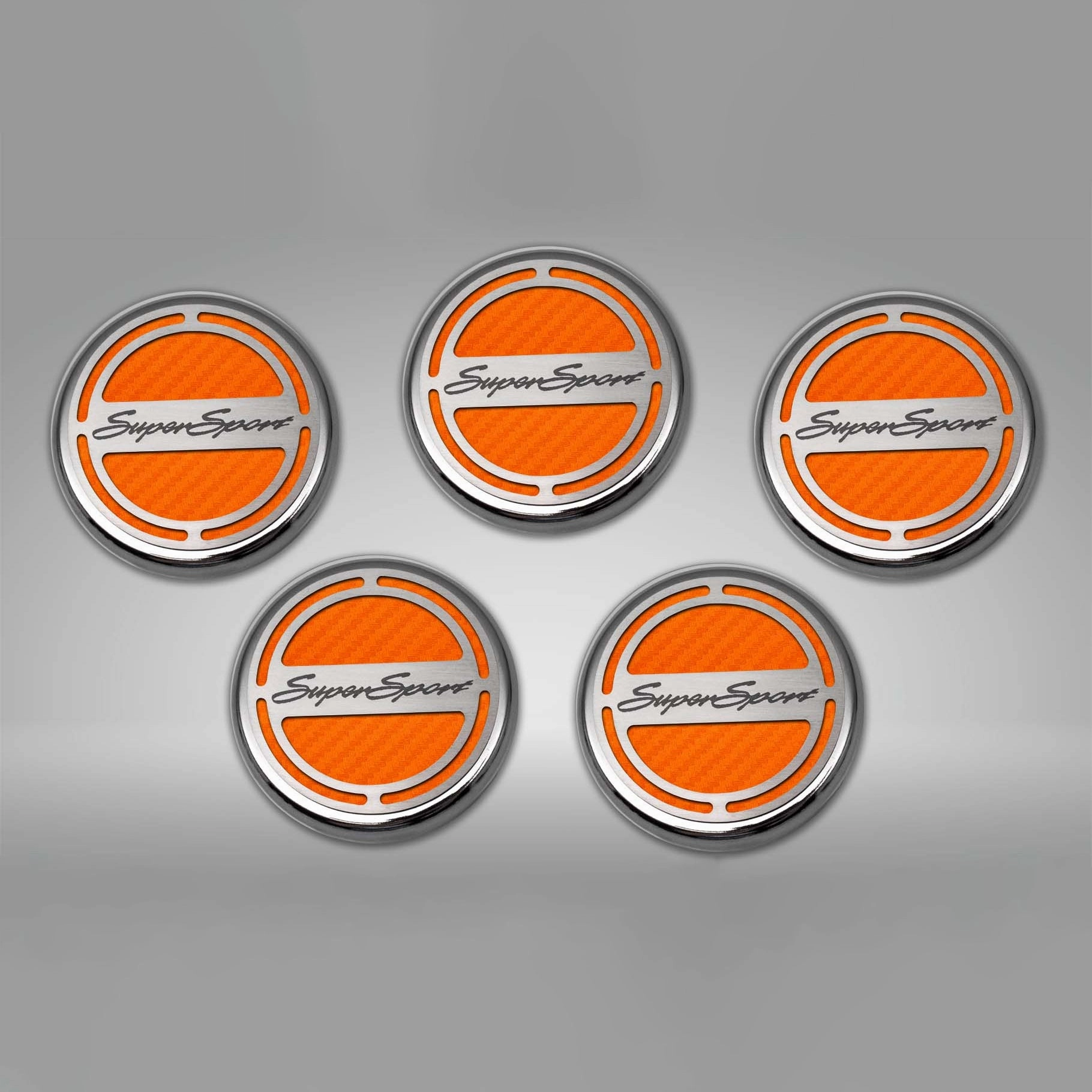 2010-2022 Camaro SS - Engine Fluid Cap Cover Set Super Sport Style Automatic 5Pc
