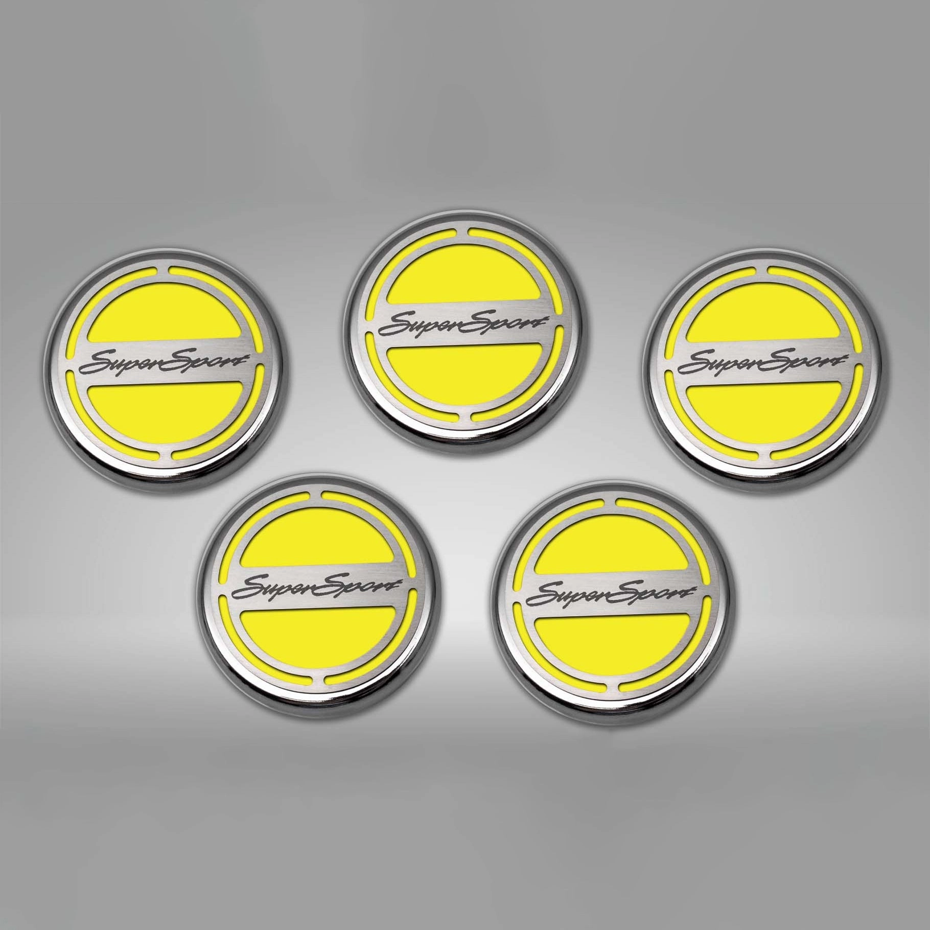 2010-2022 Camaro SS - Engine Fluid Cap Cover Set Super Sport Style Automatic 5Pc