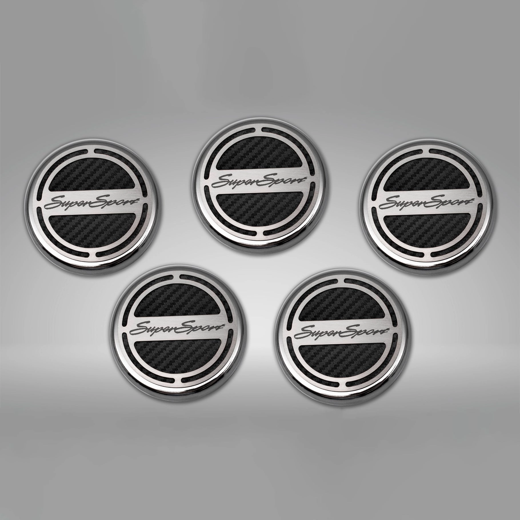 2010-2022 Camaro SS - Engine Fluid Cap Cover Set Super Sport Style Automatic 5Pc