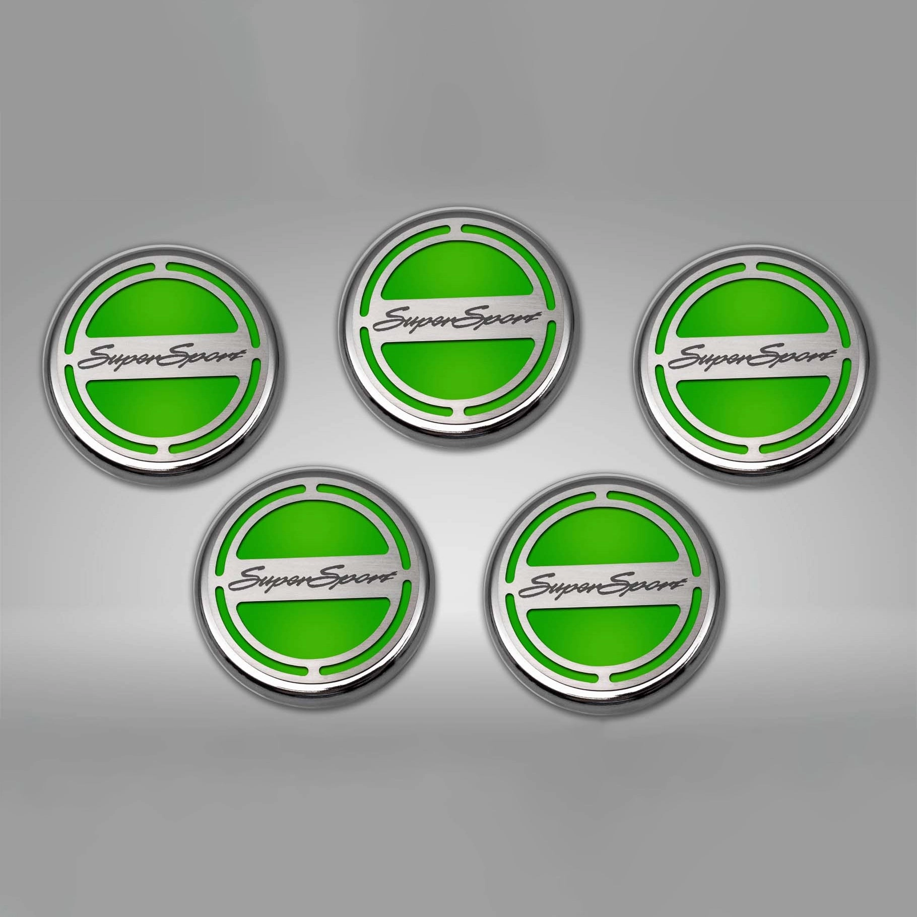 2010-2022 Camaro SS - Engine Fluid Cap Cover Set Super Sport Style Automatic 5Pc