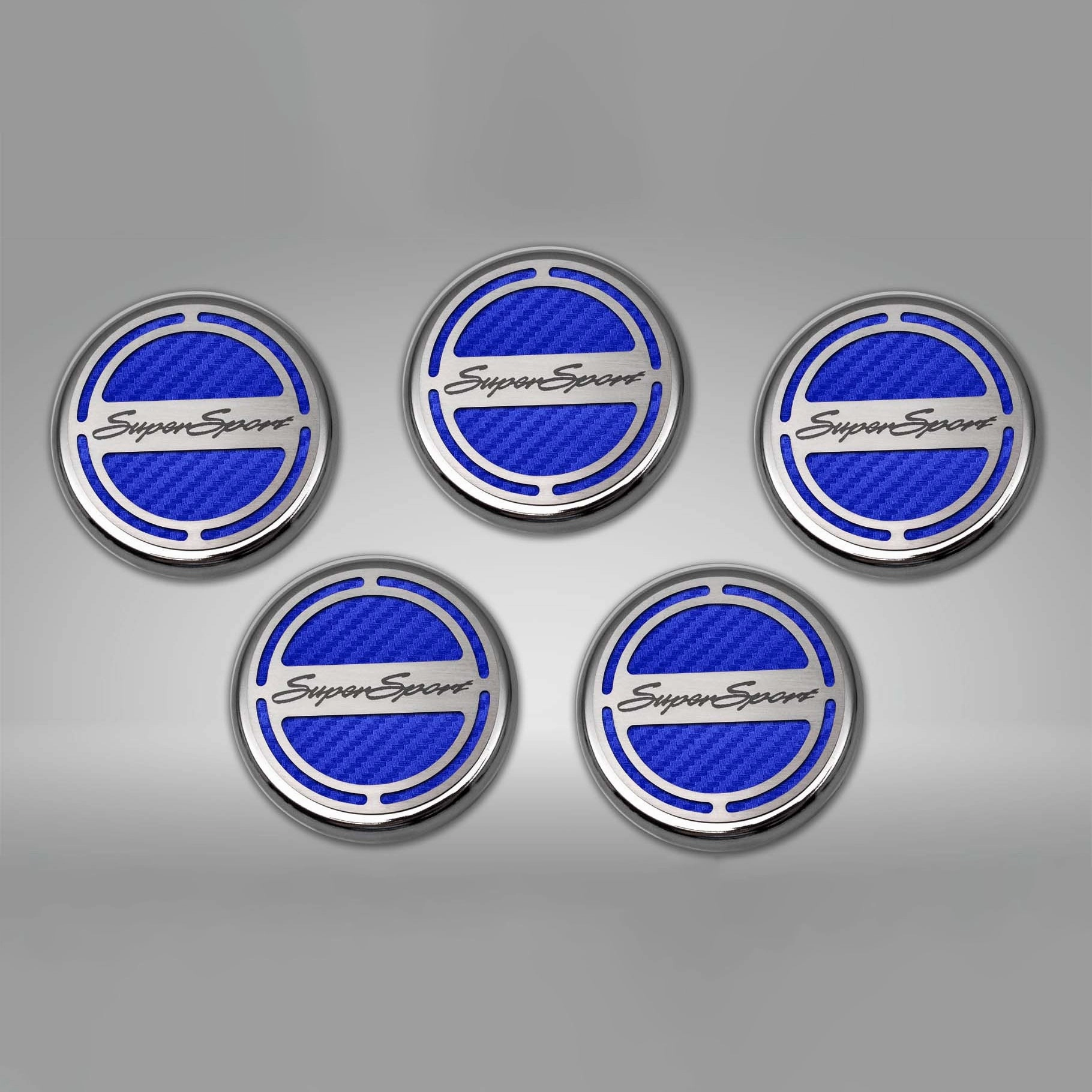 2010-2022 Camaro SS - Engine Fluid Cap Cover Set Super Sport Style Automatic 5Pc