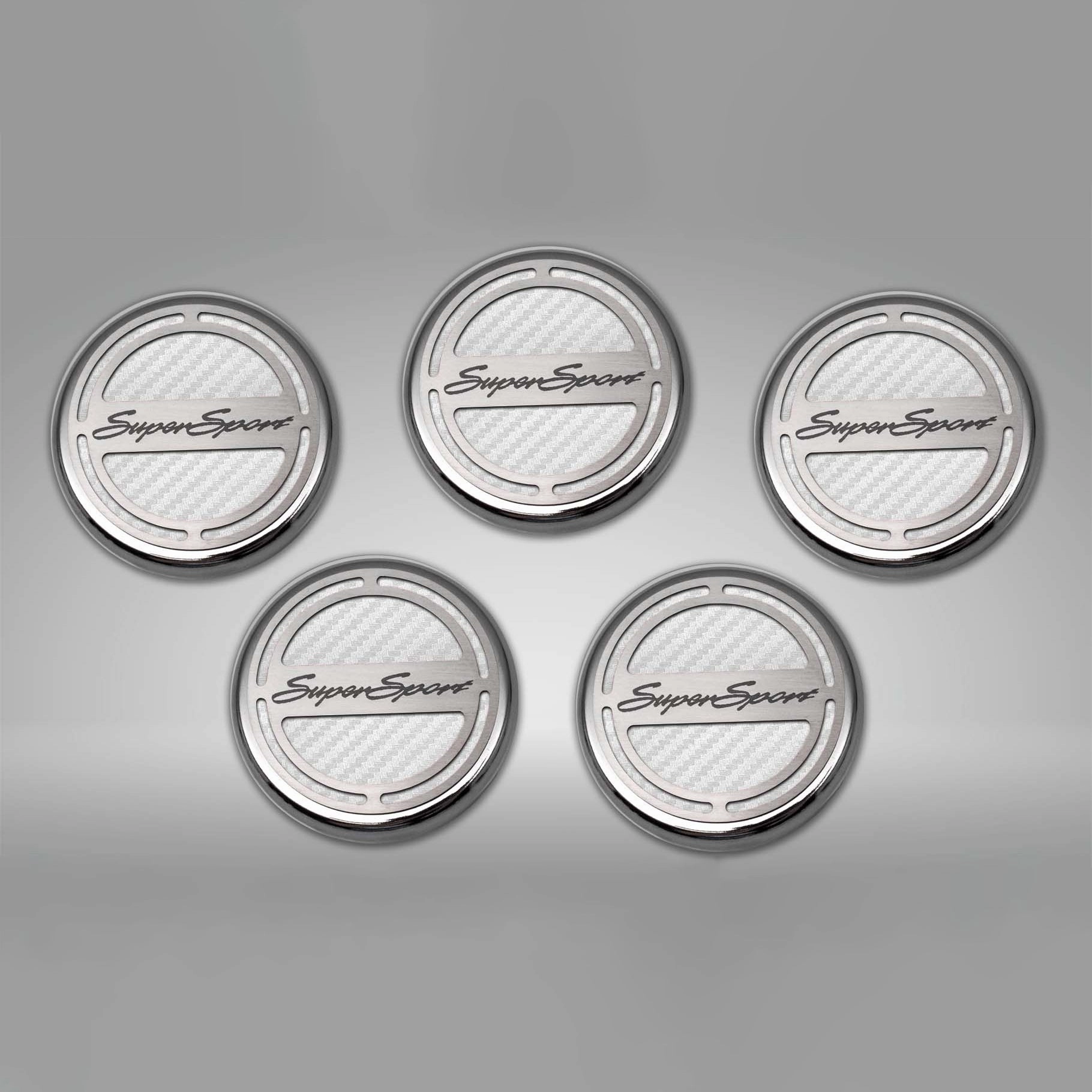 2010-2022 Camaro SS - Engine Fluid Cap Cover Set Super Sport Style Automatic 5Pc
