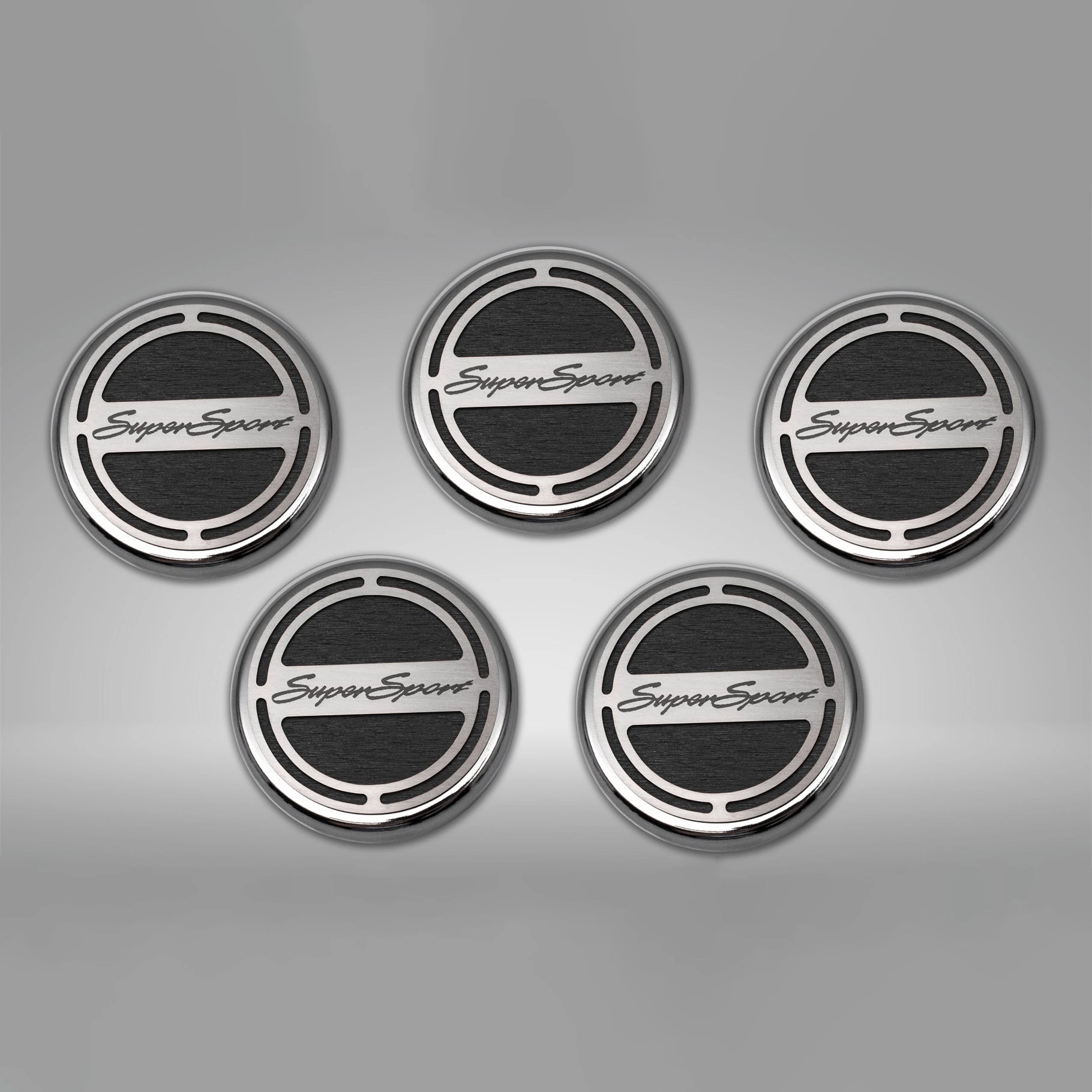 2010-2022 Camaro SS - Engine Fluid Cap Cover Set Super Sport Style Automatic 5Pc