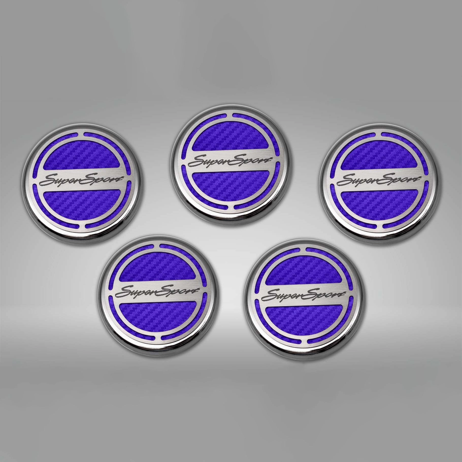 2010-2022 Camaro SS - Engine Fluid Cap Cover Set Super Sport Style Automatic 5Pc