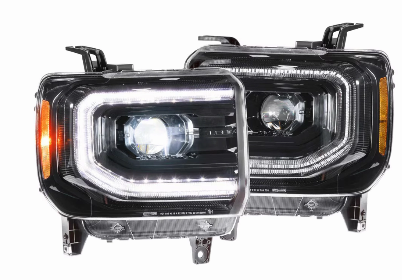 2014-2019 GMC Sierra 2500/3500 1/2 Ton Morimoto LED Headlights Custom
