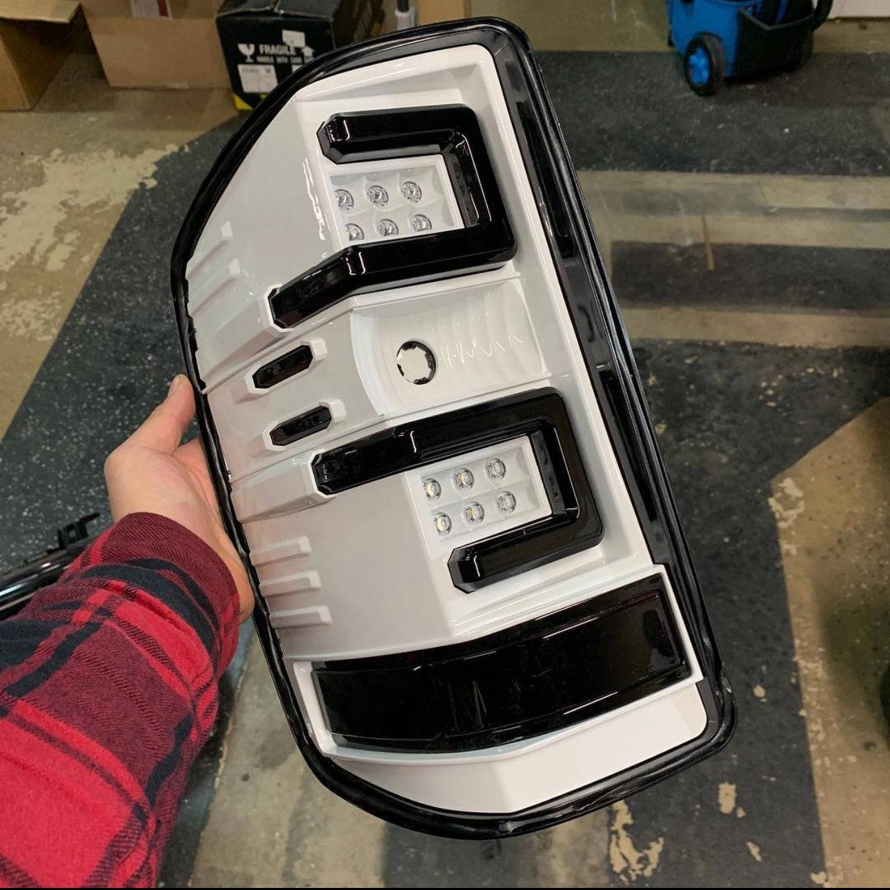 2016-2018 Chevrolet Silverado RECON Clear Lens (Paintable) OLED Tail Lights (Replaces Factory OEM LED Tail Lights ONLY)