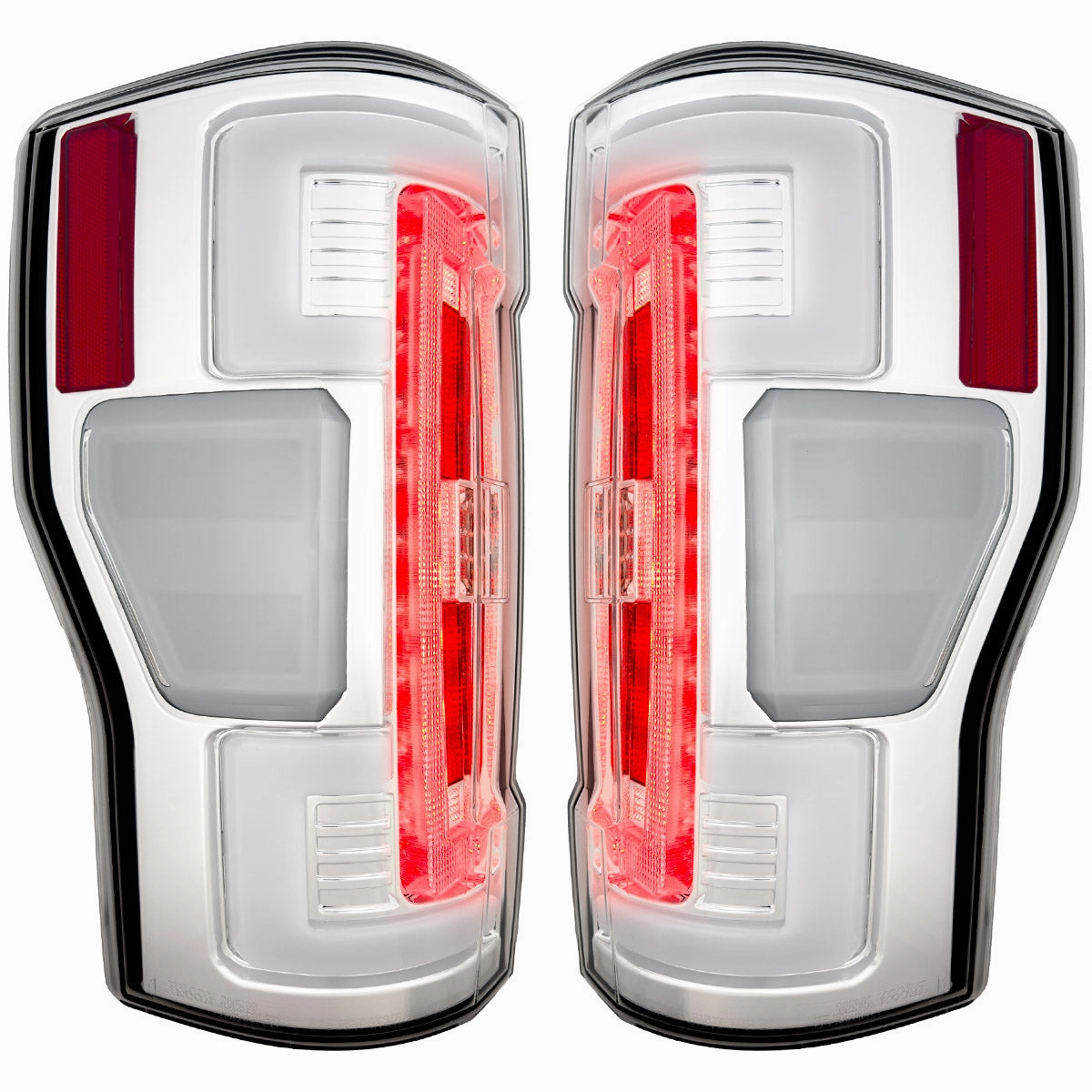 2017-2019 Ford SuperDuty RECON OLED Clear Lens (Paintable) Tail Lights (Replaces OEM LED)