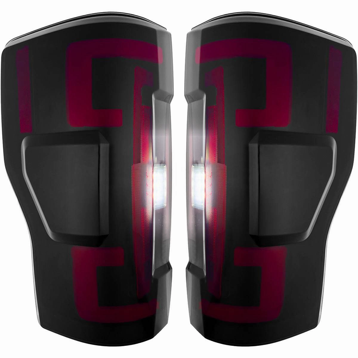 2017-2019 Ford SuperDuty RECON Smoked OLED Tail Lights (Replaces OEM Halogen)