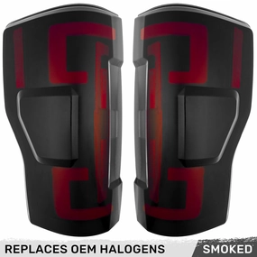 2017-2019 Ford SuperDuty RECON Smoked OLED Tail Lights (Replaces OEM Halogen)