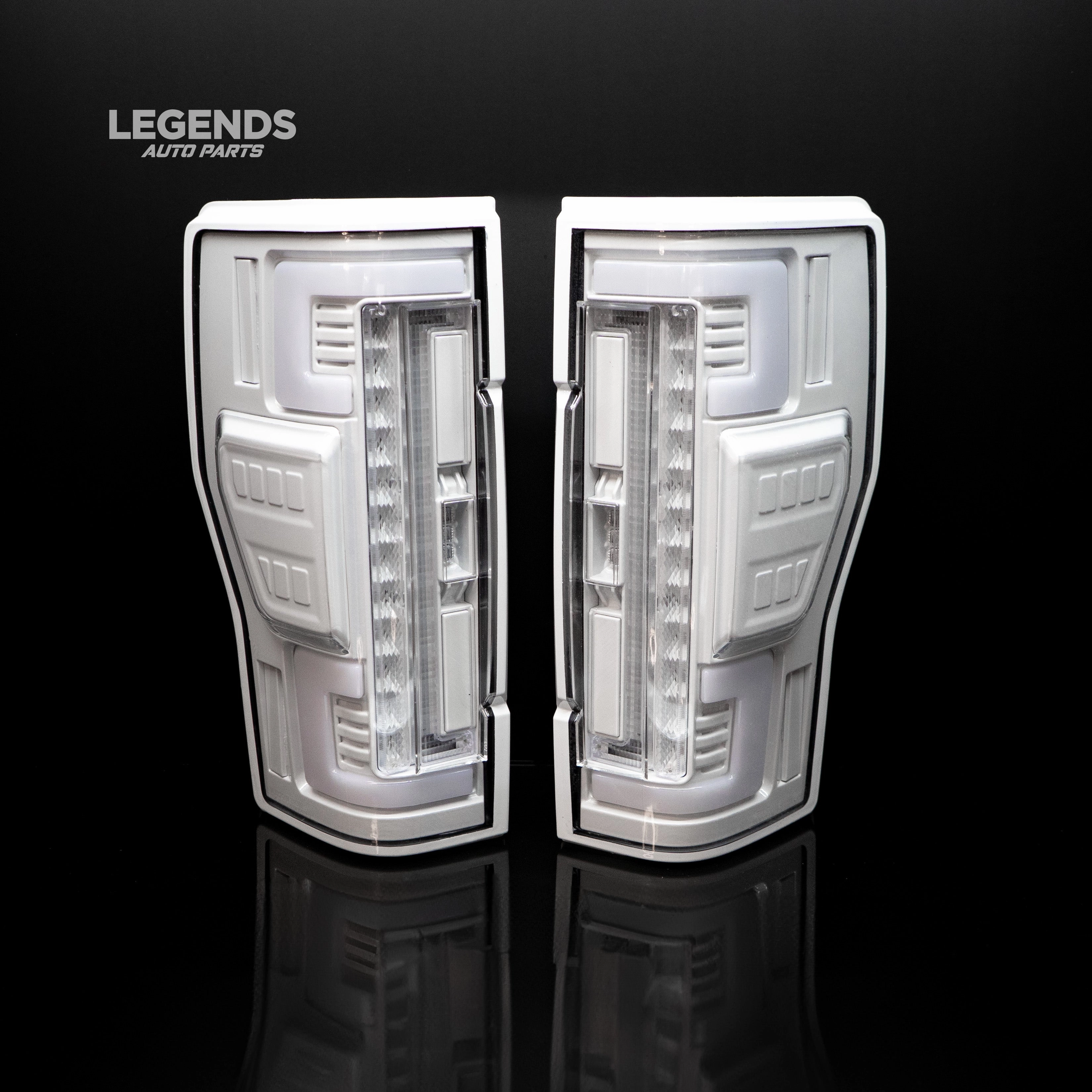2020-2022 Ford SuperDuty RECON Clear Lens (Paintable) OLED Tail Lights OLED (Replaces OEM Halogen)
