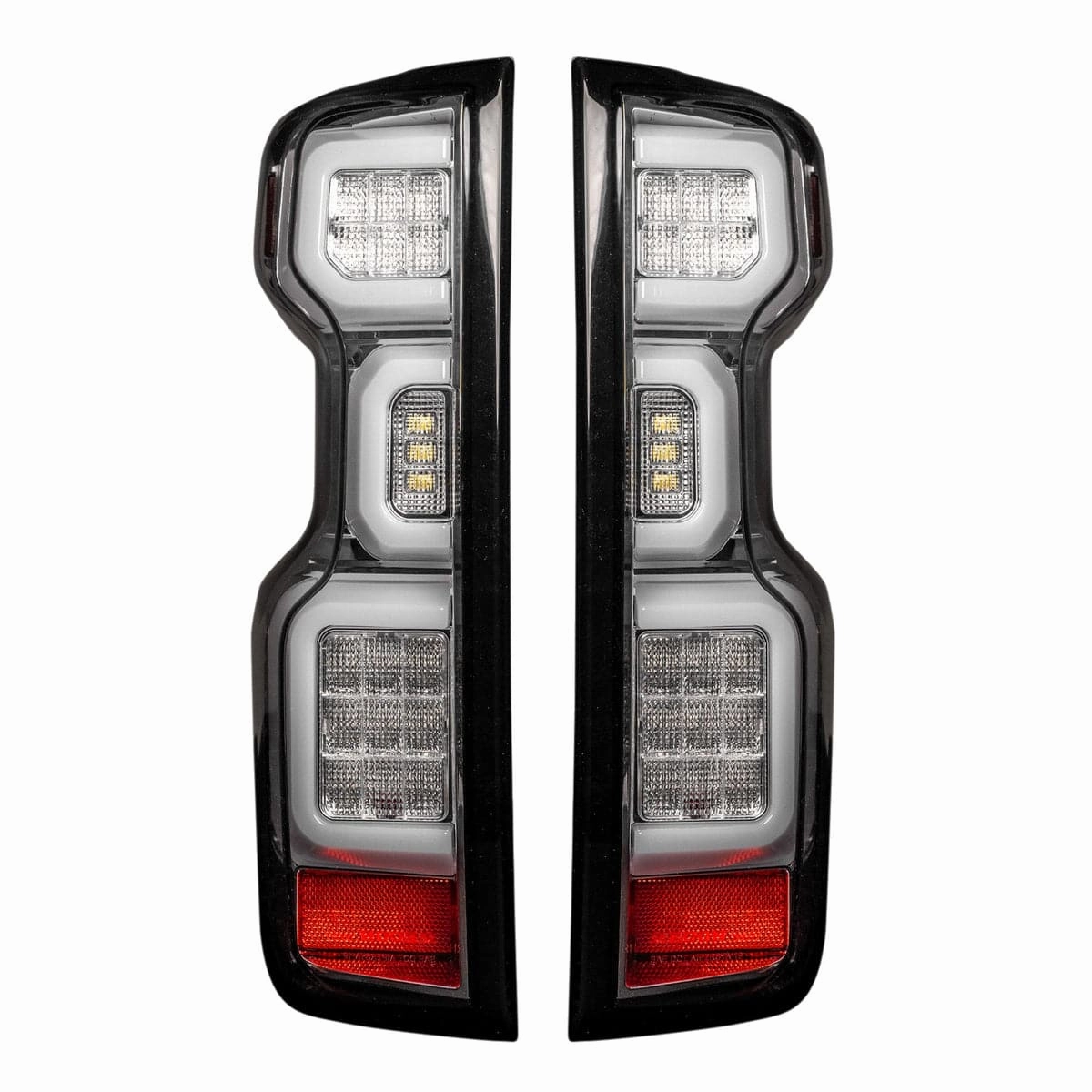 2020-2024 Chevrolet Silverado 2500/3500 RECON Clear Lens (Paintable) OLED Tail Lights (Replaces OEM LED)