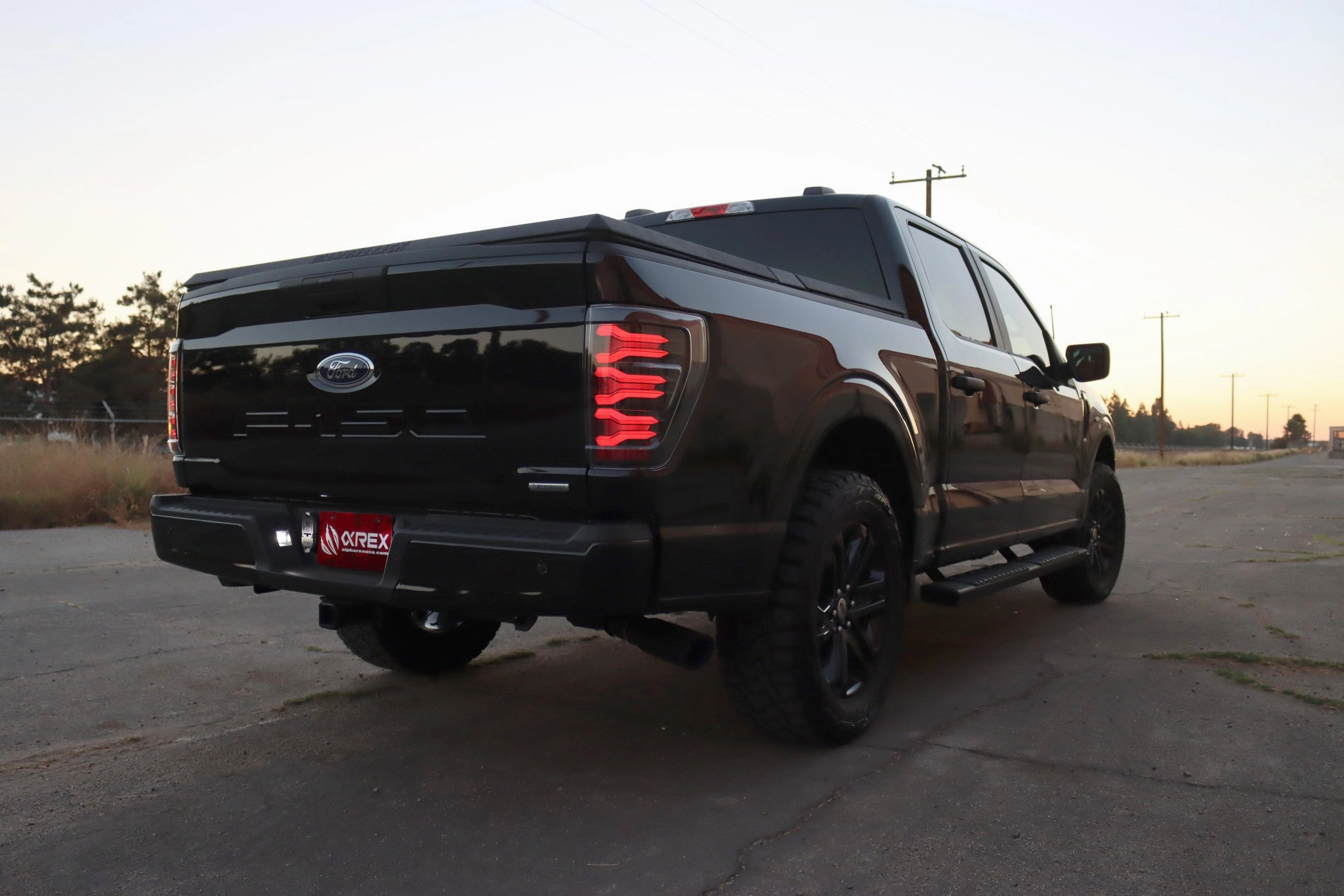 21-23 Ford F150 LUXX-Series LED Tail Lights Black