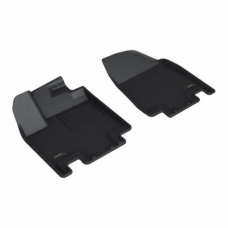 3D MAXpider Floor Mats Nissan Pathfinder 7 Seater (22-24) All-Weather Kagu Series Black - Front / Second / Third  Row