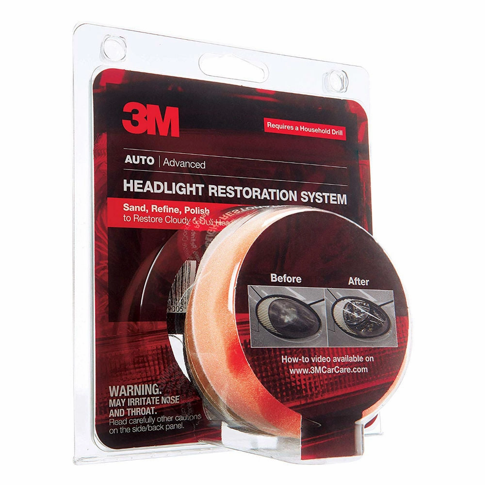 3M Headlight Lens Restoration System 1 Pack, 39008