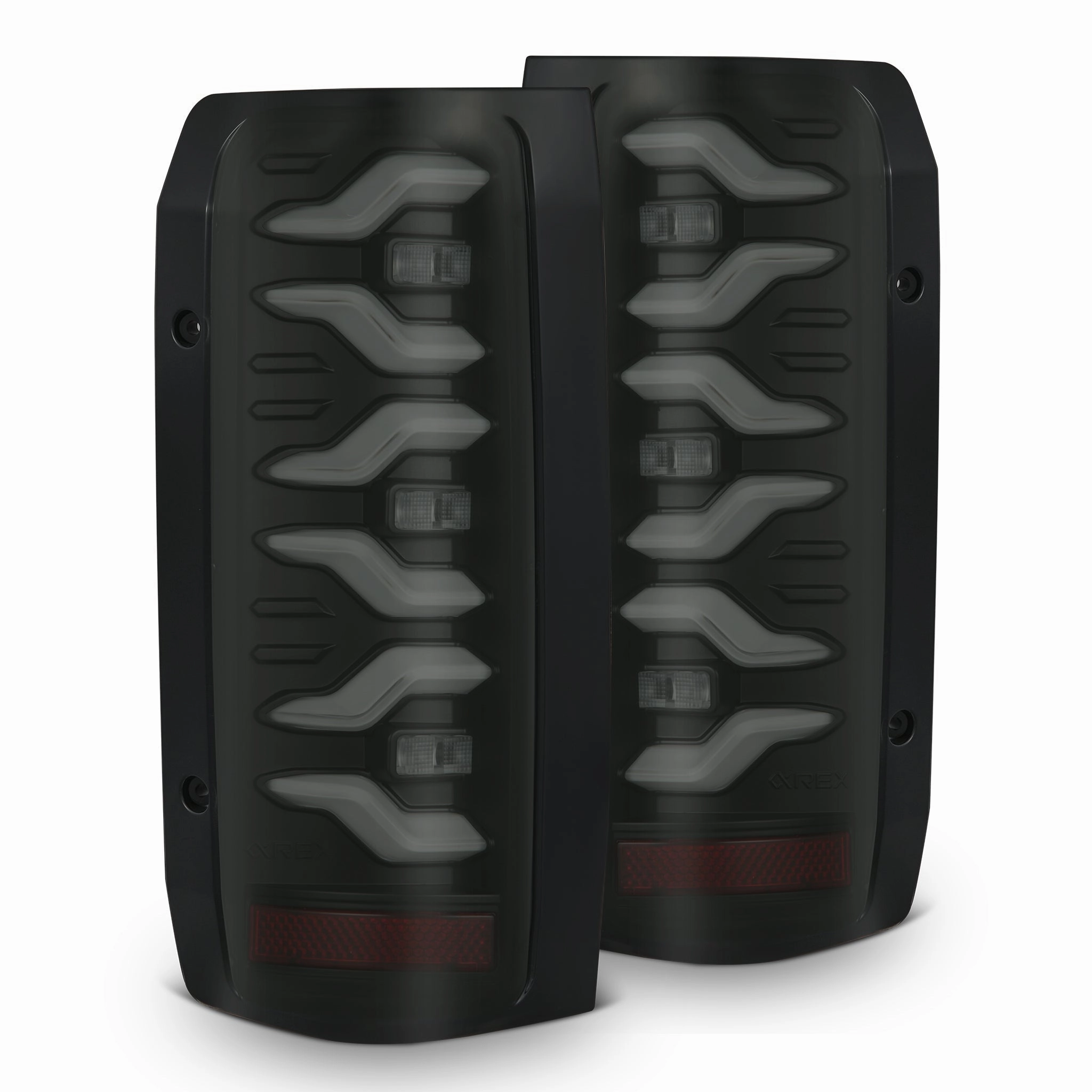 87-96 Ford F-Series/Bronco LUXX-Series LED Tail Lights Black