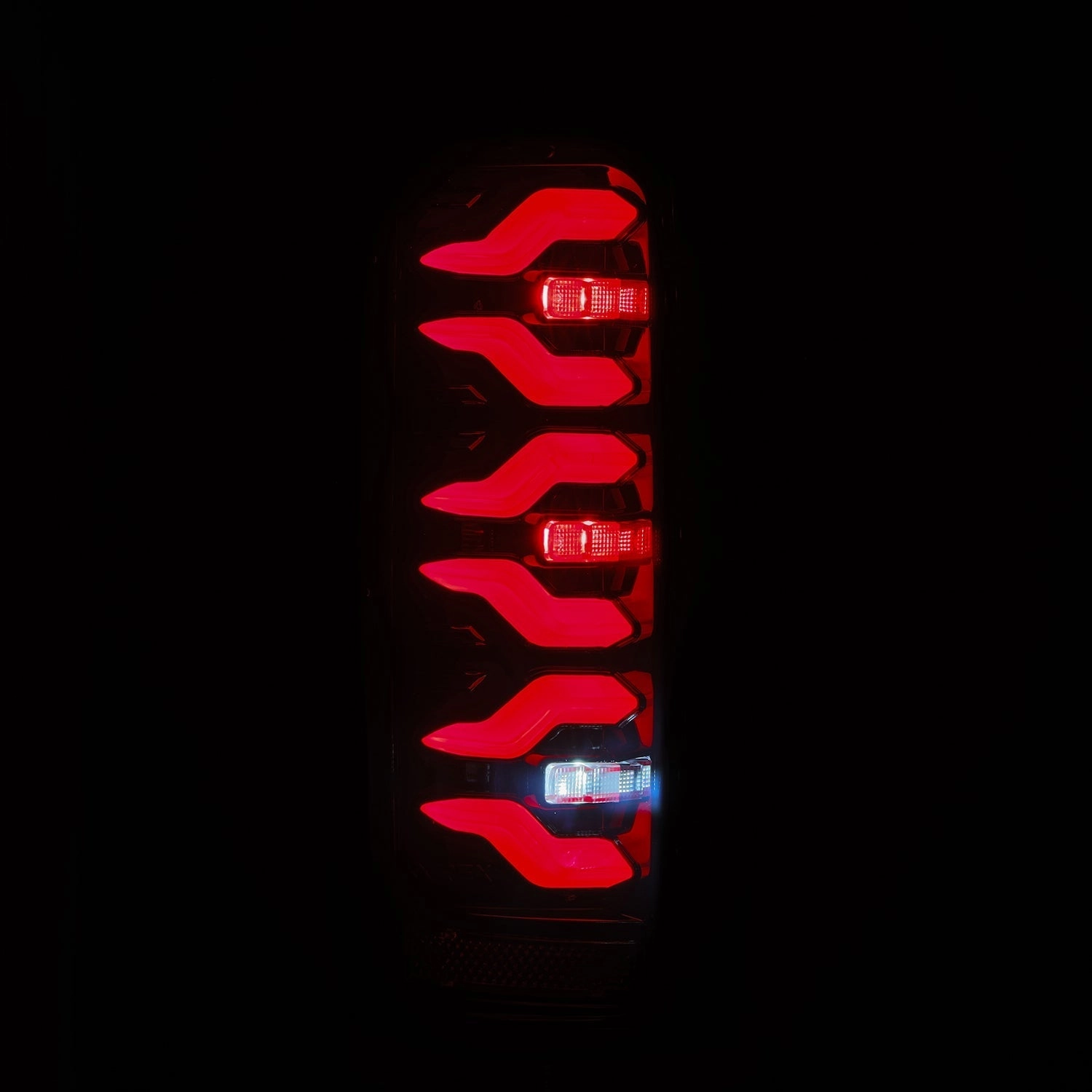 87-96 Ford F-Series/Bronco LUXX-Series LED Tail Lights Black Red