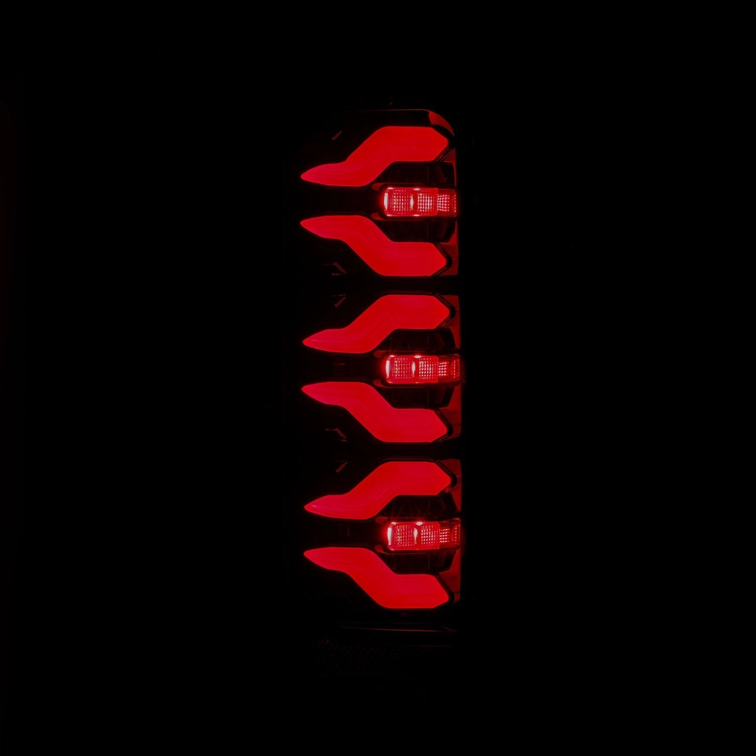 87-96 Ford F-Series/Bronco LUXX-Series LED Tail Lights Black Red