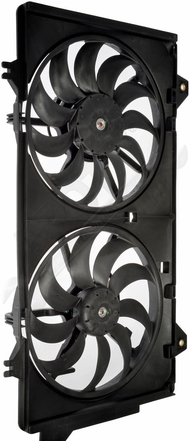 APDTY 159192 Engine Cooling Radiator Condenser Dual Fan Assembly