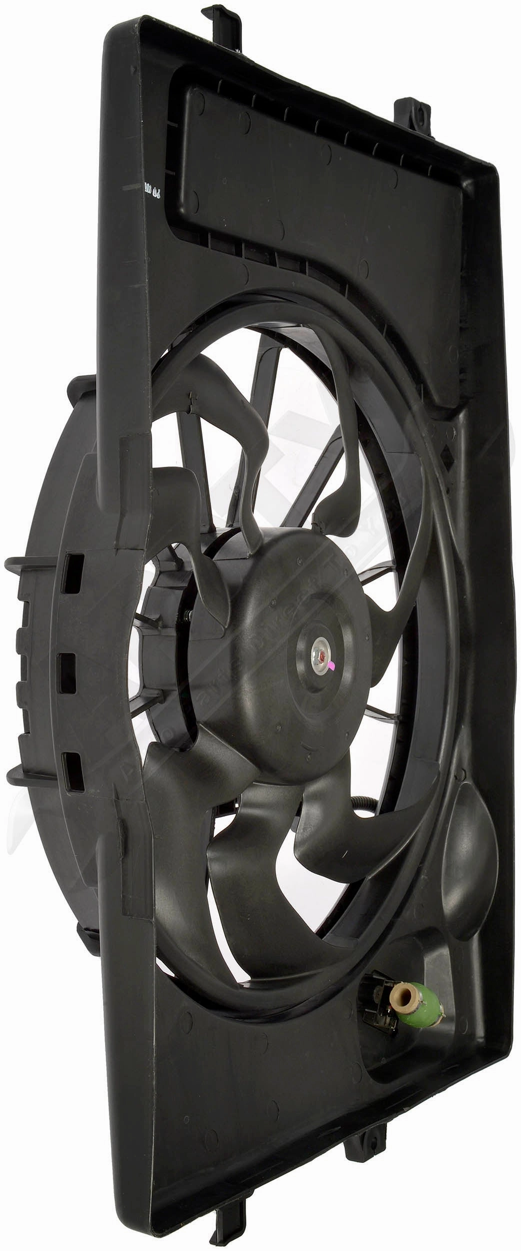 APDTY 159194 Engine Cooling Radiator Fan with Overflow Bottle Assembly