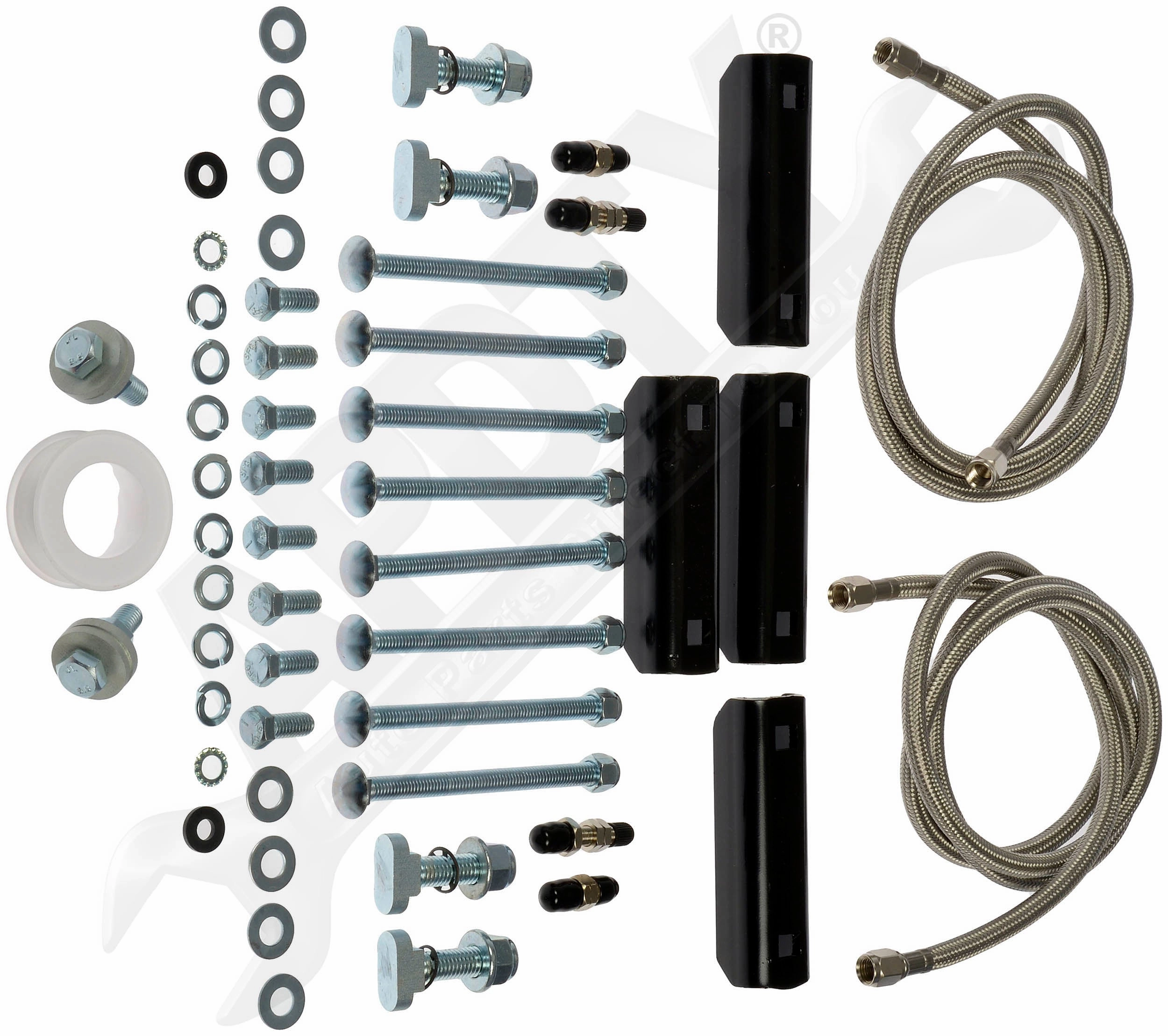 APDTY 159852 Rear Leaf Spring Air Suspension Bag Helper Spring Kit