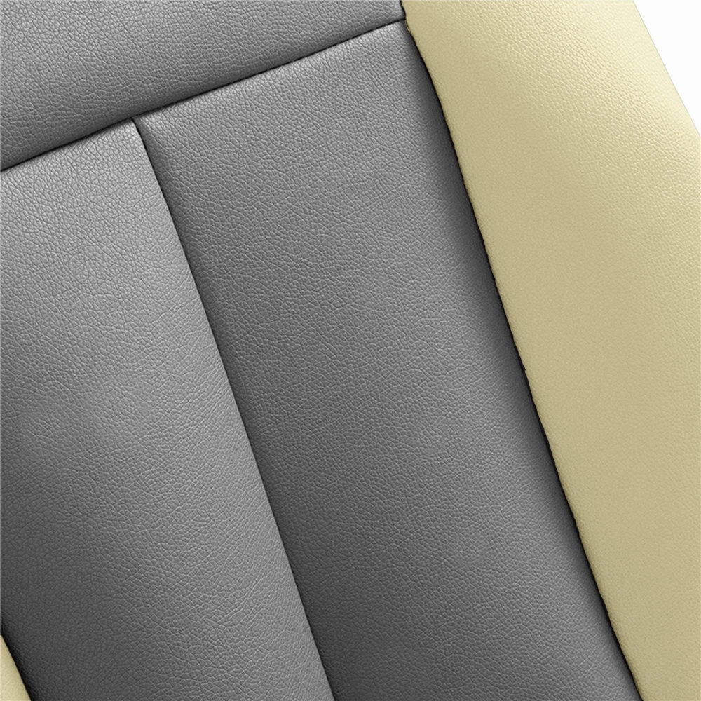 Apex90 Superior Faux Leather Car Seat Covers - Front Set Beige