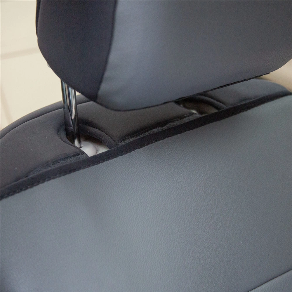 Apex90 Superior Faux Leather Car Seat Covers - Front Set Beige