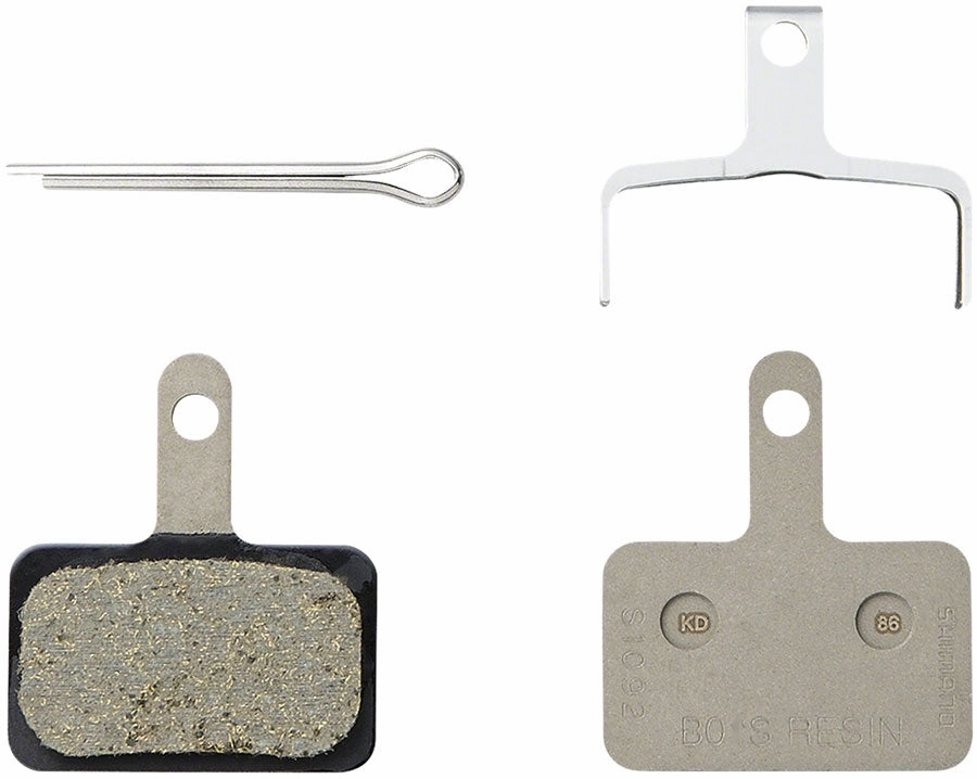 B05S-RX Disc Brake Pad Spring - Resin Compound Stainless Steel Back Plate Box/25 pair