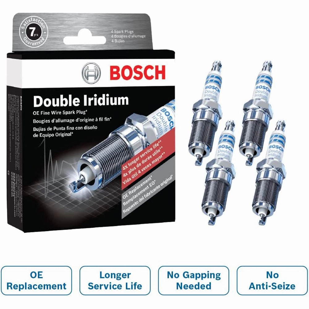 Bosch 9605 OE Fine Wire Double Iridium Spark Plug - Pack of 4